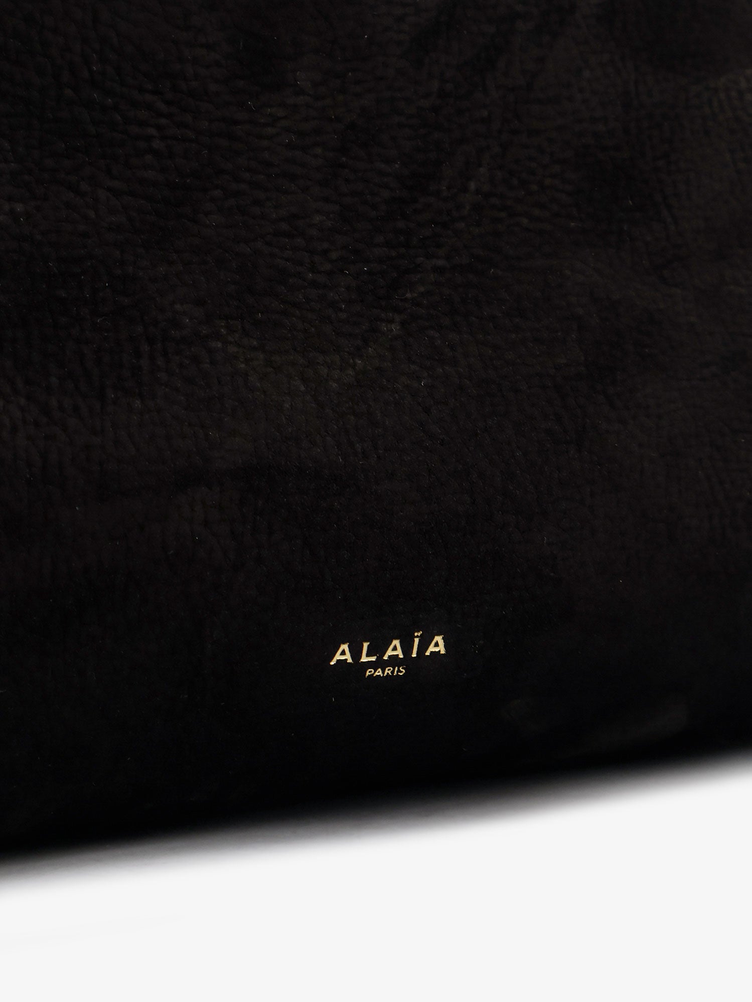 Alaia Women Le Click Pocket 35 Nabuk Shoulder Bag ALAIA