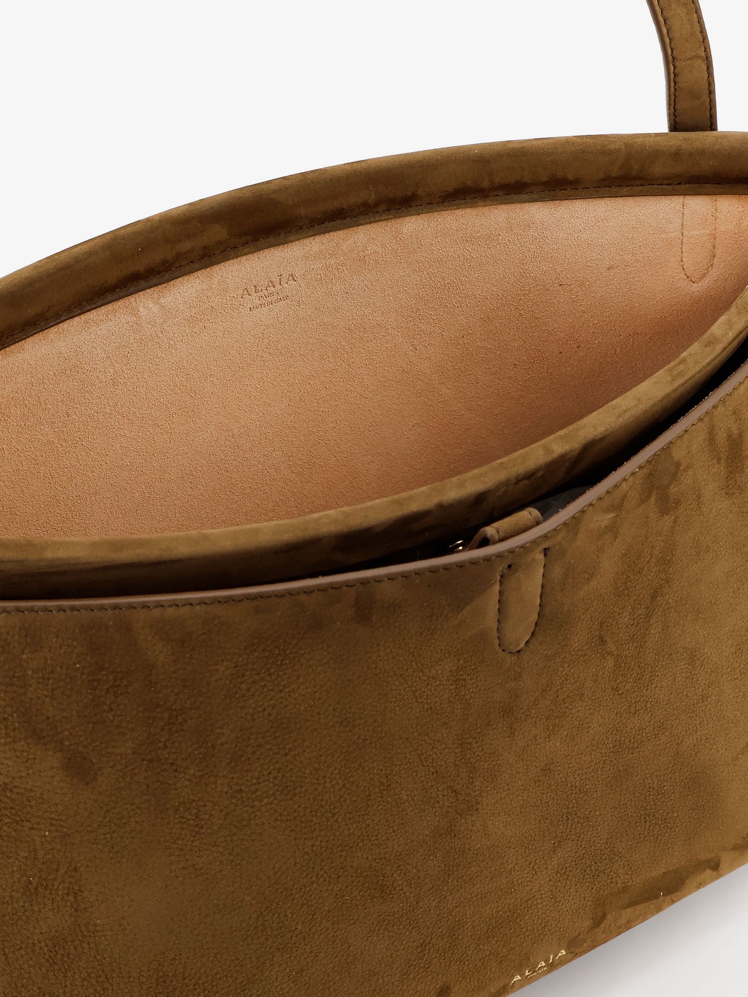 Alaia Women Le Click Pocket 35 Nabuck Shoulder Bag ALAIA
