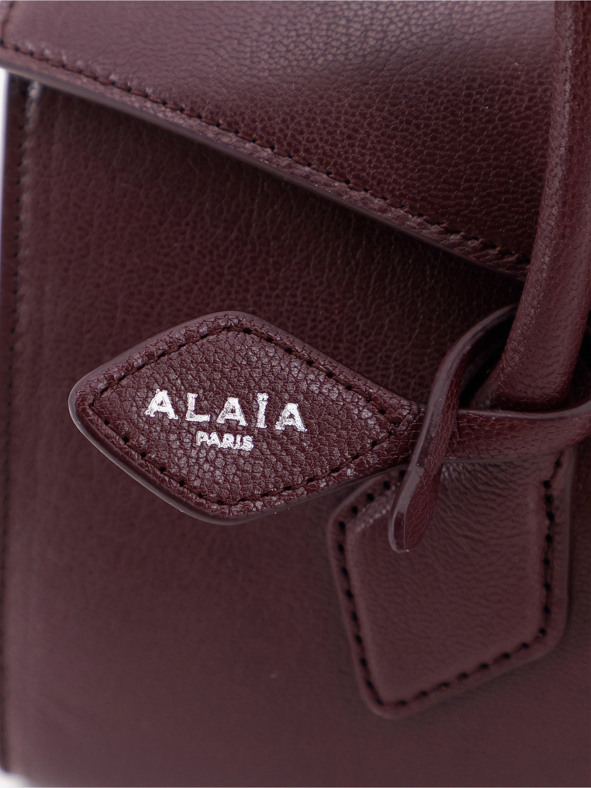 Alaia Women Le Teckel Flap Leather Handbag ALAIA