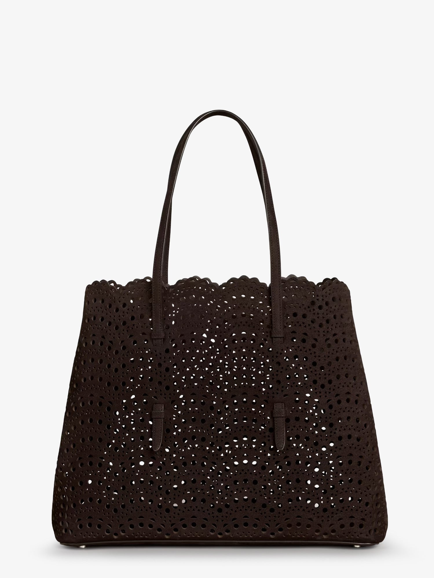 Alaia Women Mina 37 Leather With Vienne Motif Shoulder Bag ALAIA