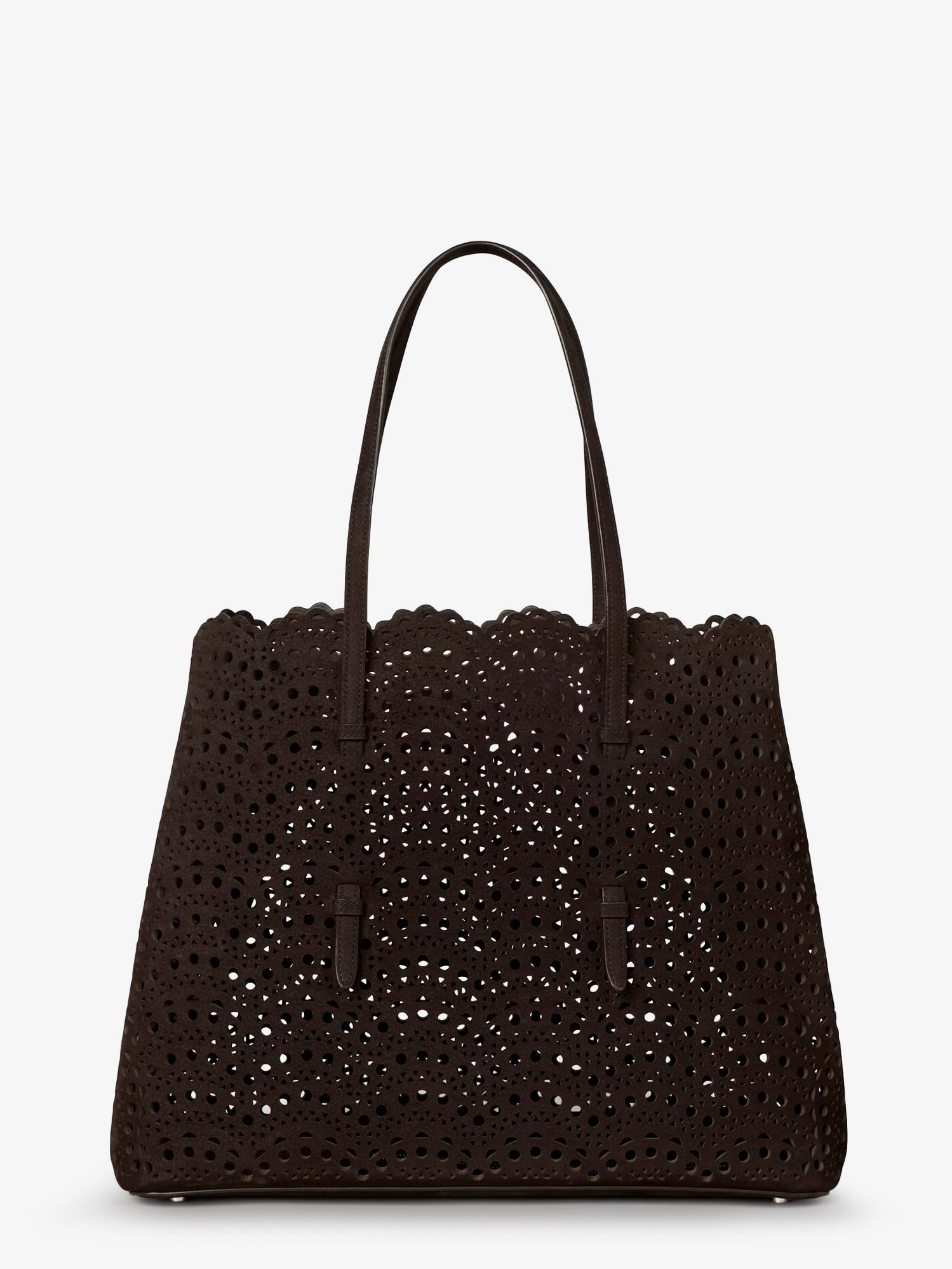 Alaia Women Mina 37 Leather With Vienne Motif Shoulder Bag ALAIA