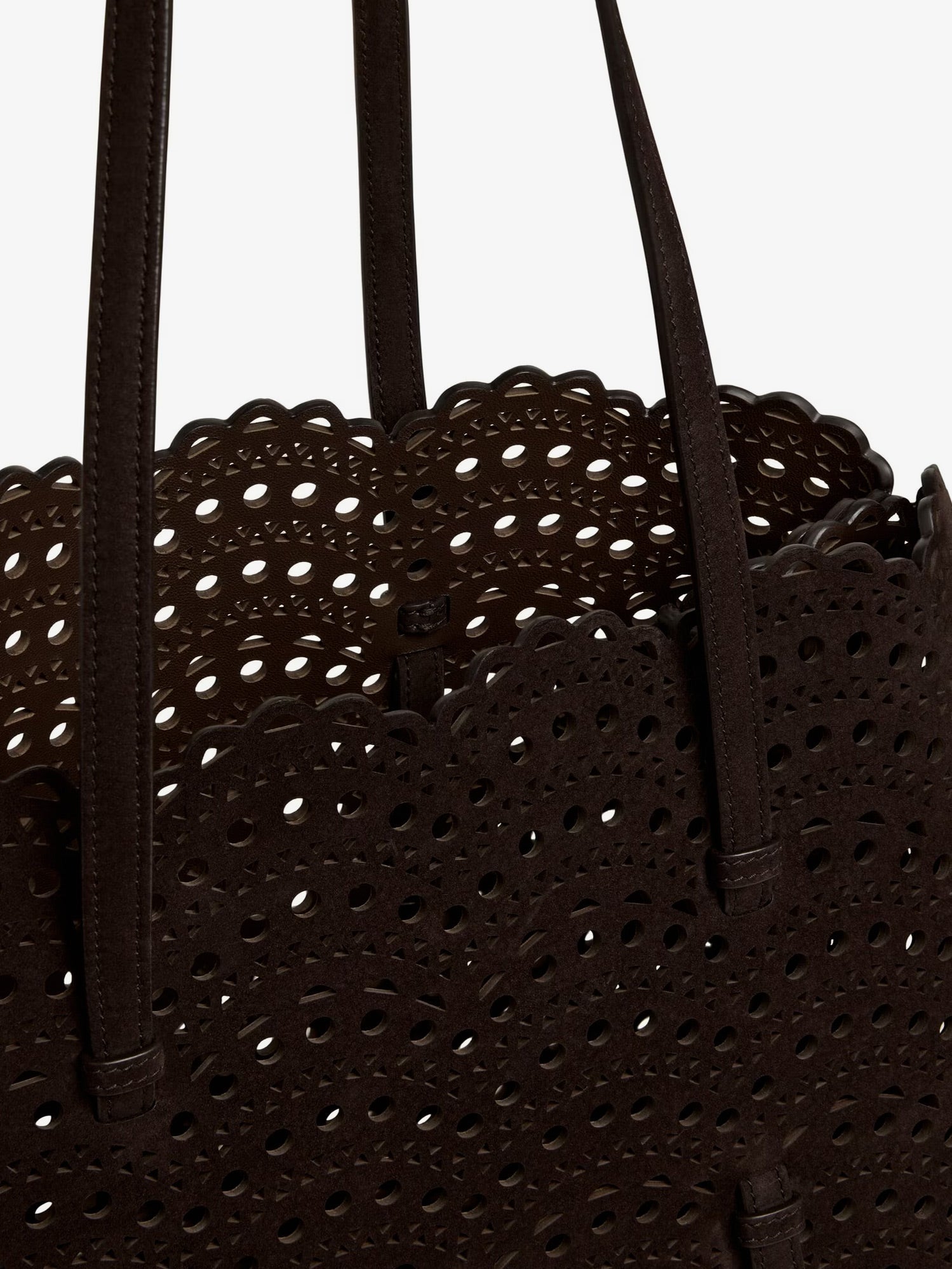 Alaia Women Mina 37 Leather With Vienne Motif Shoulder Bag ALAIA