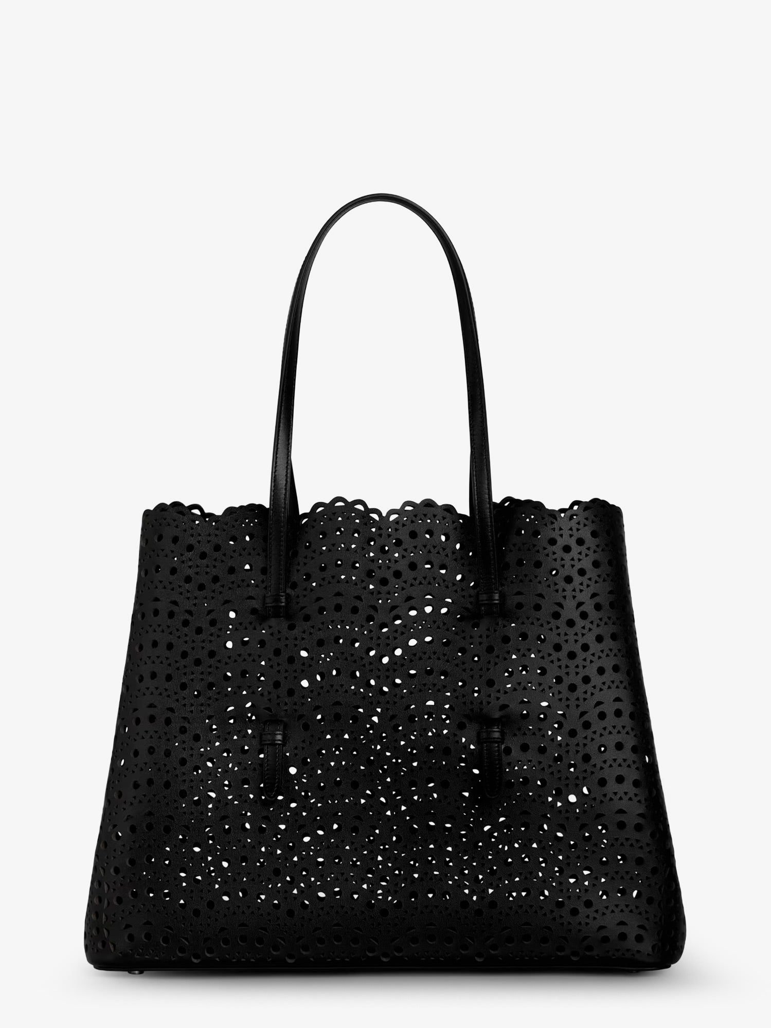 Alaia Women Mina 37 Leather Shoulder Bag With Vienne Motif ALAIA
