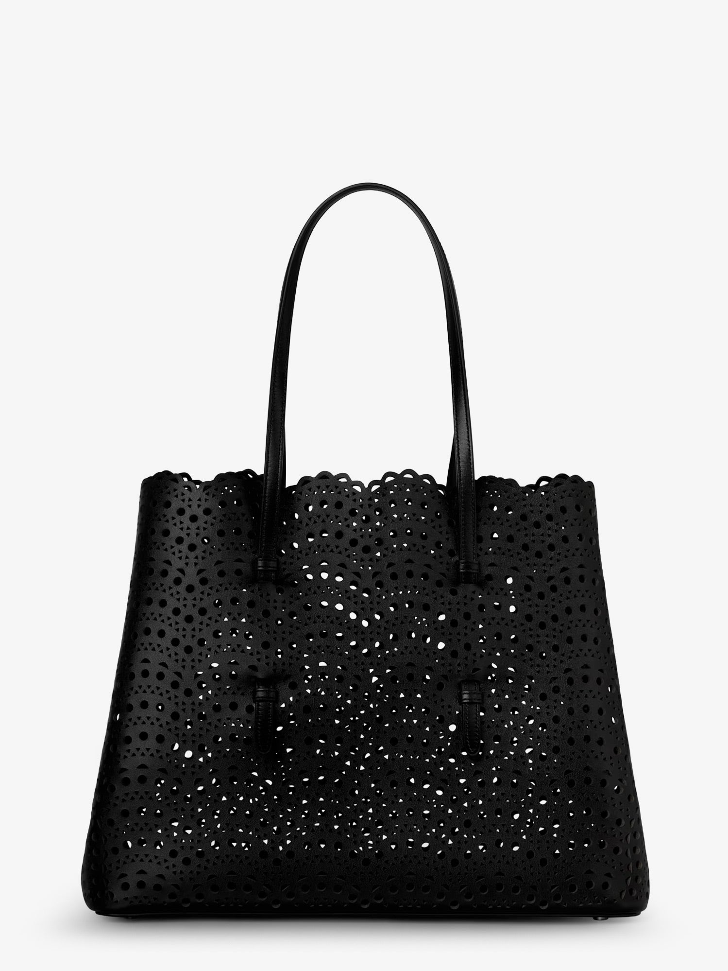 Alaia Women Mina 37 Leather Shoulder Bag With Vienne Motif ALAIA