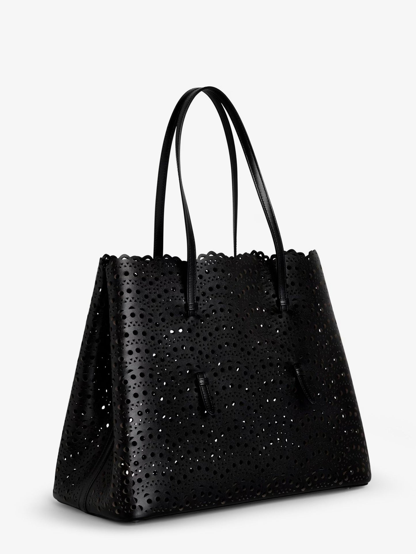 Alaia Women Mina 37 Leather Shoulder Bag With Vienne Motif ALAIA