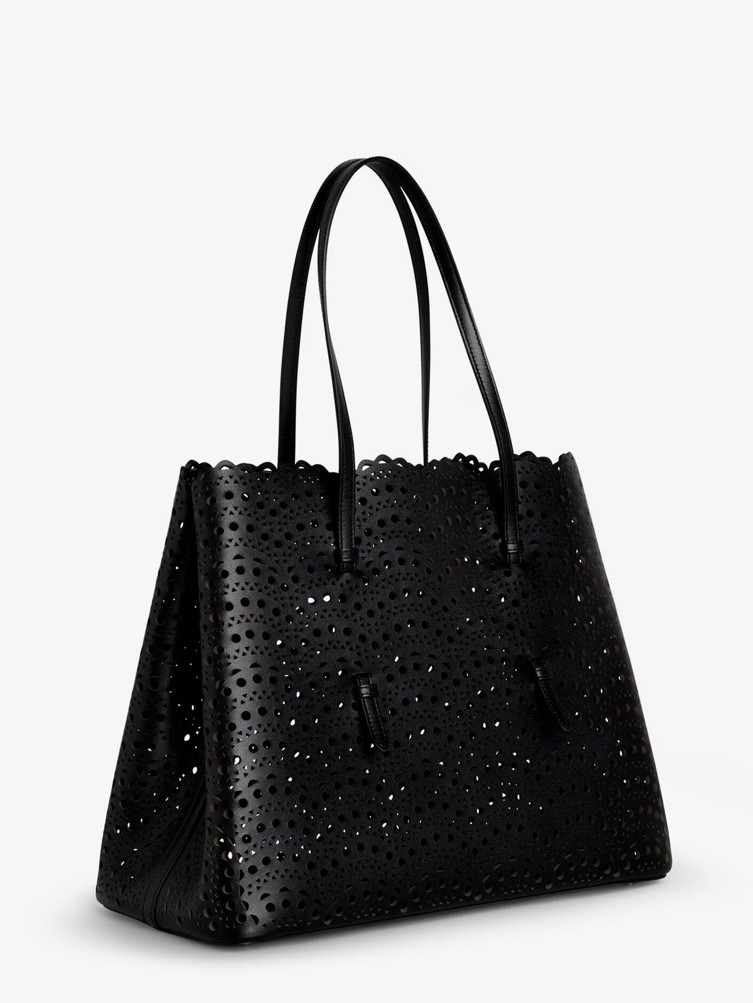 Alaia Women Mina 37 Leather Shoulder Bag With Vienne Motif ALAIA