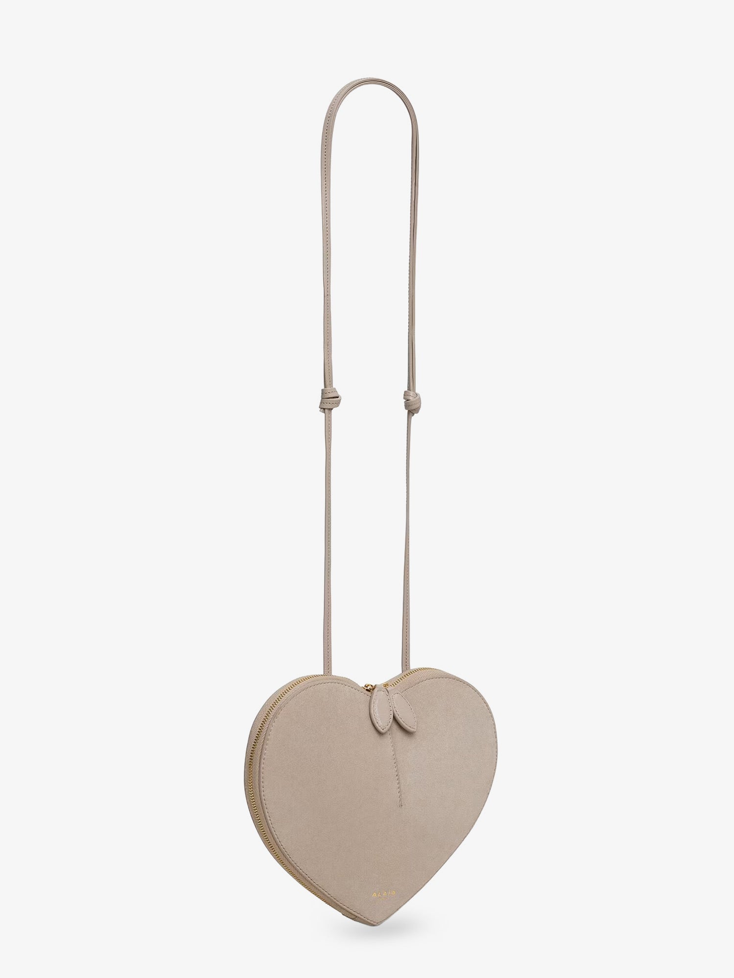 Alaia Women Le Coeur Suede And Leather Crossbody Bag ALAIA