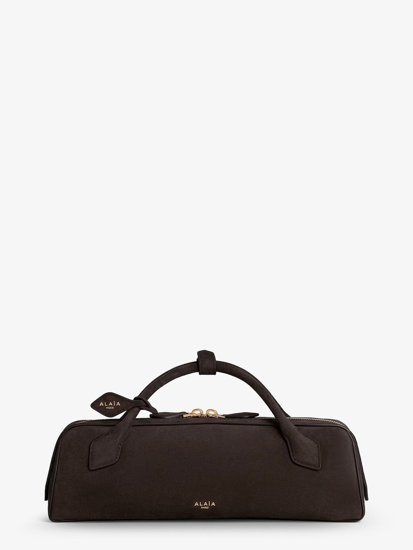 Alaia Women Teckel Clutch Suede Handbag ALAIA