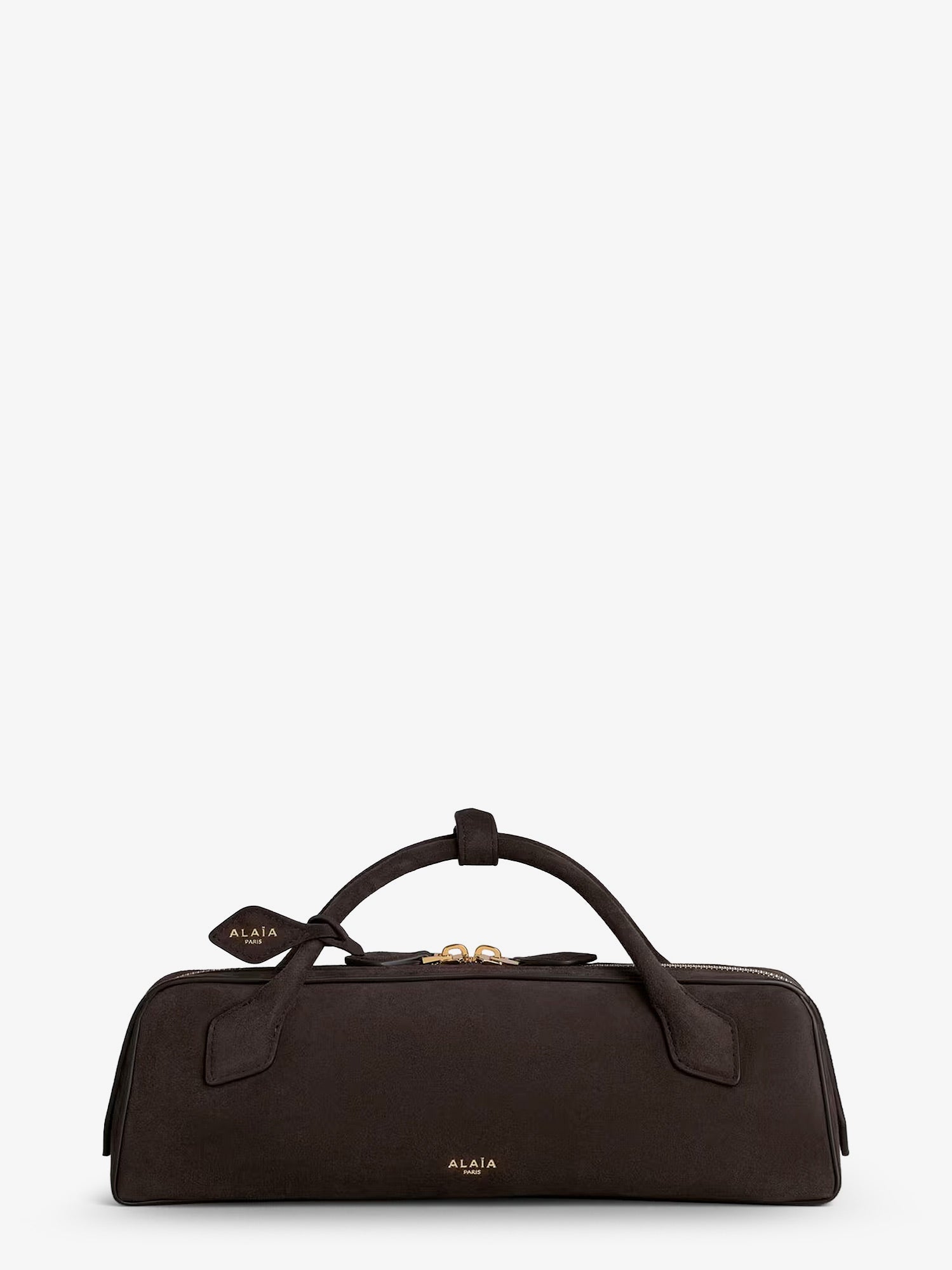Alaia Women Teckel Clutch Suede Handbag ALAIA