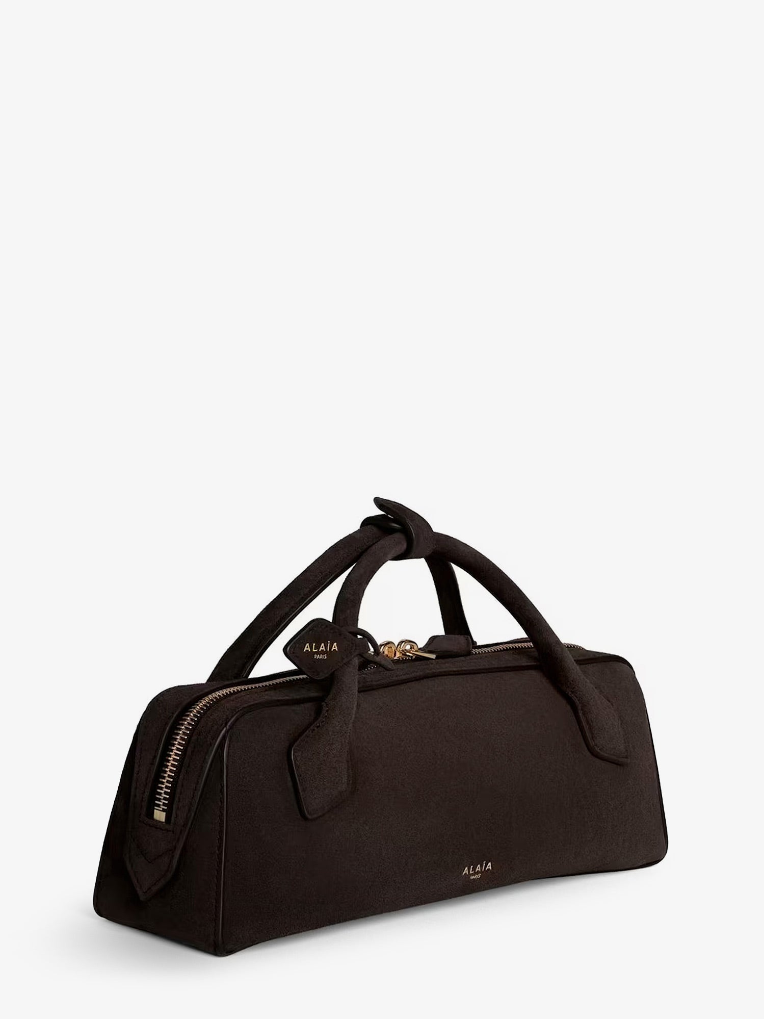 Alaia Women Teckel Clutch Suede Handbag ALAIA