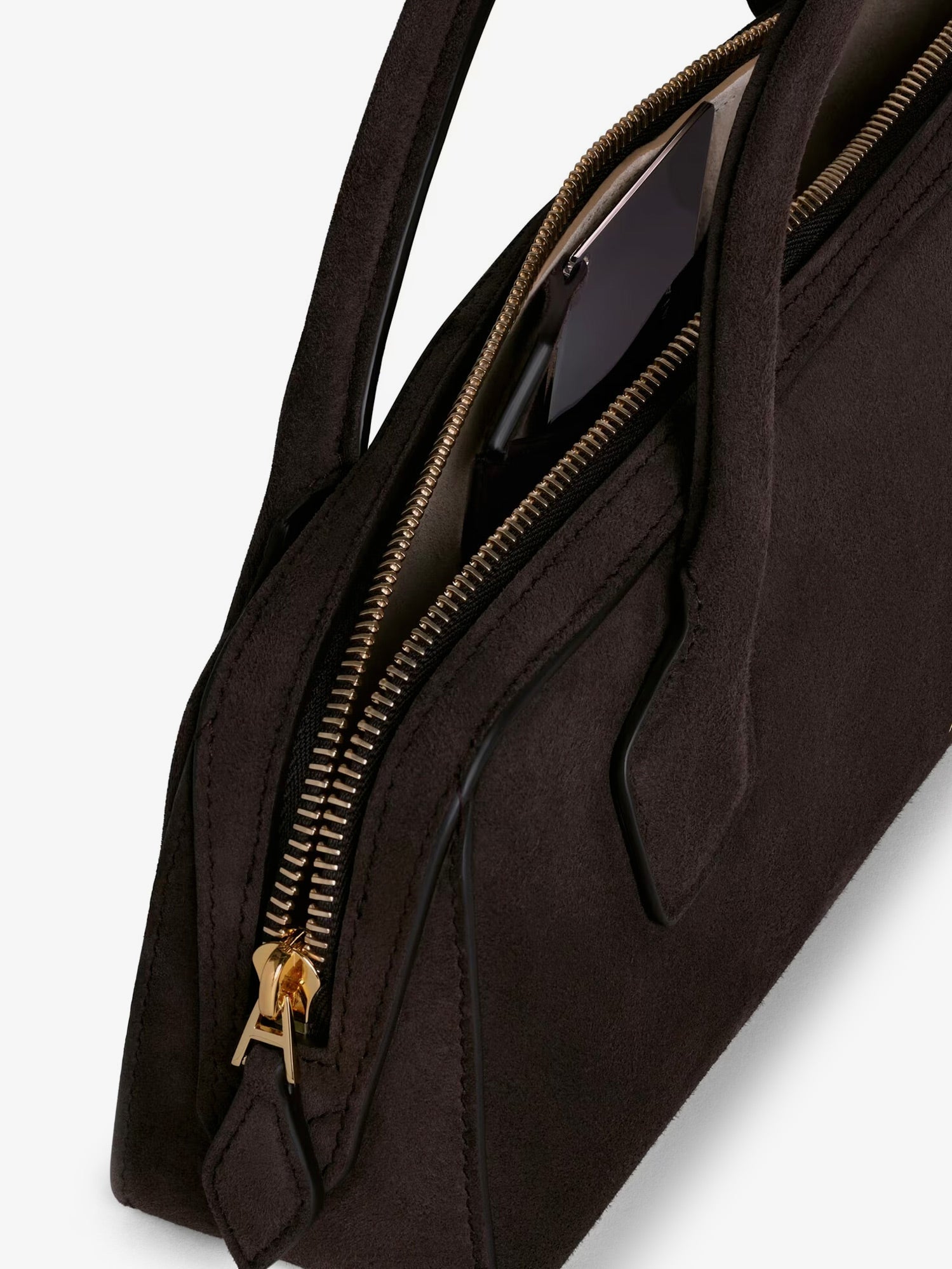 Alaia Women Teckel Clutch Suede Handbag ALAIA