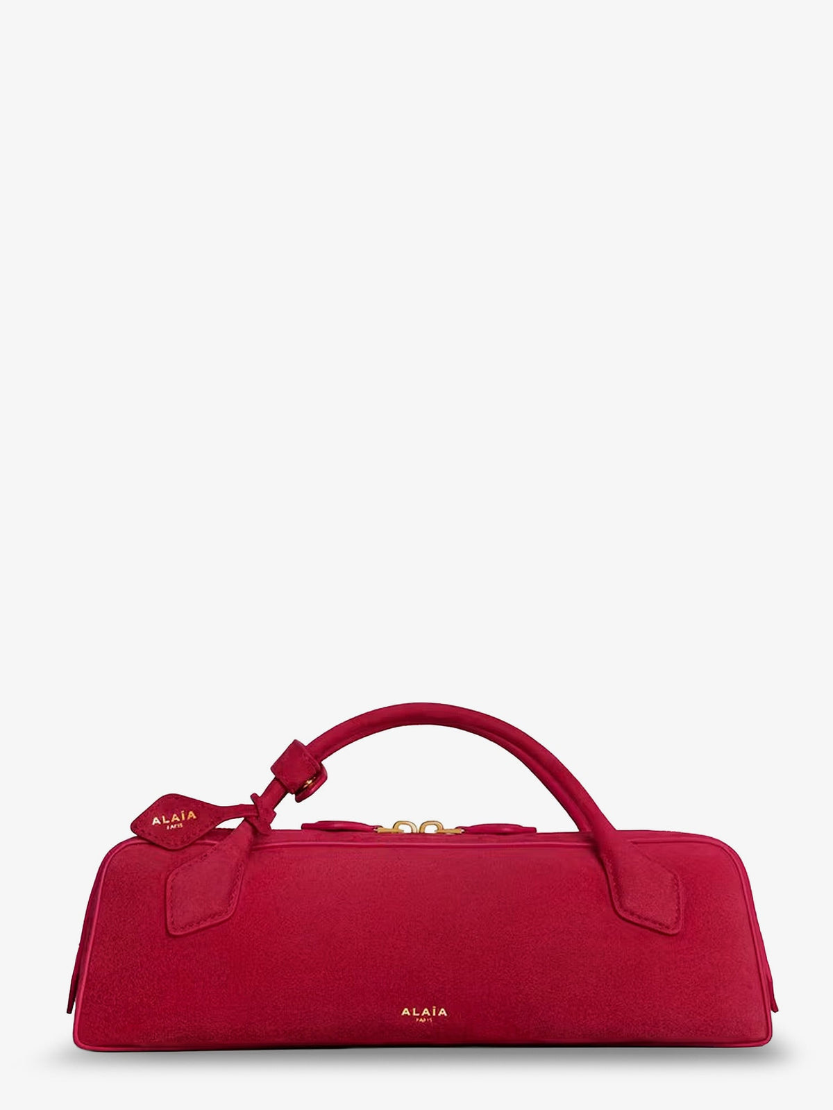 Alaia Women Teckel Clutch Suede Handbag ALAIA