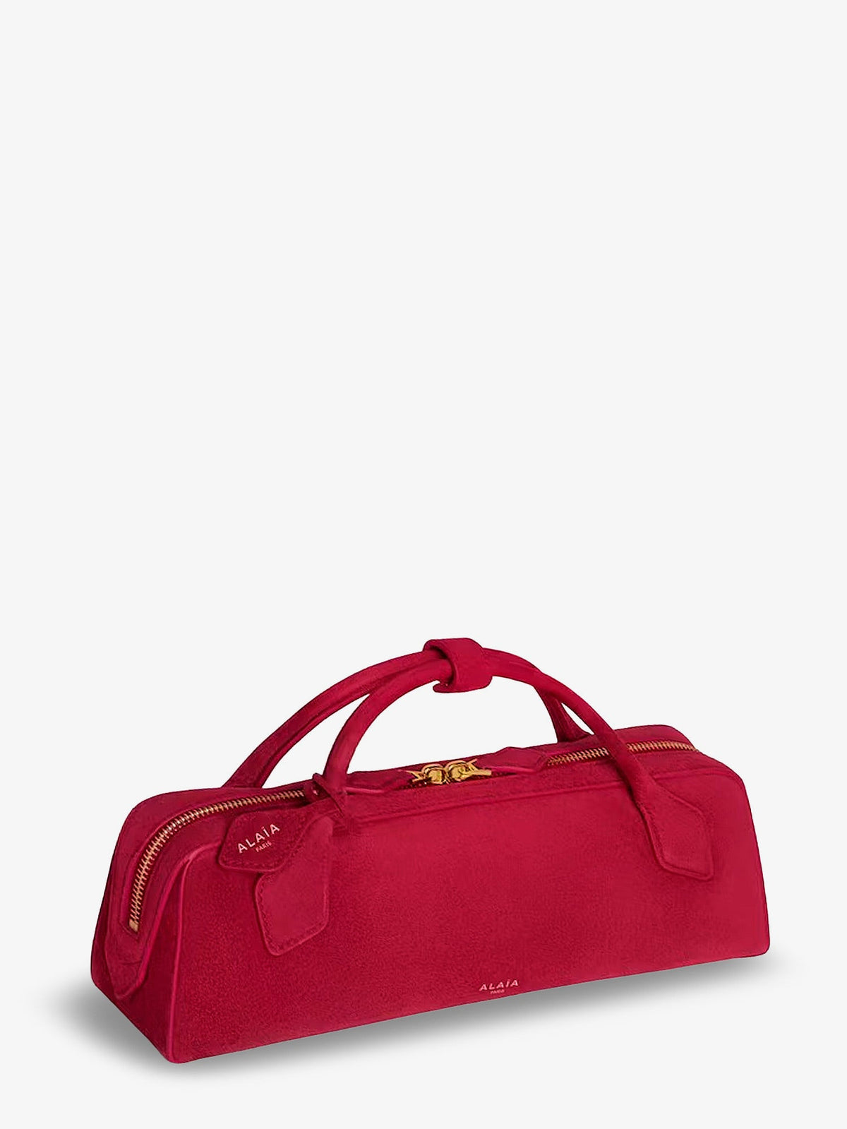 Alaia Women Teckel Clutch Suede Handbag ALAIA