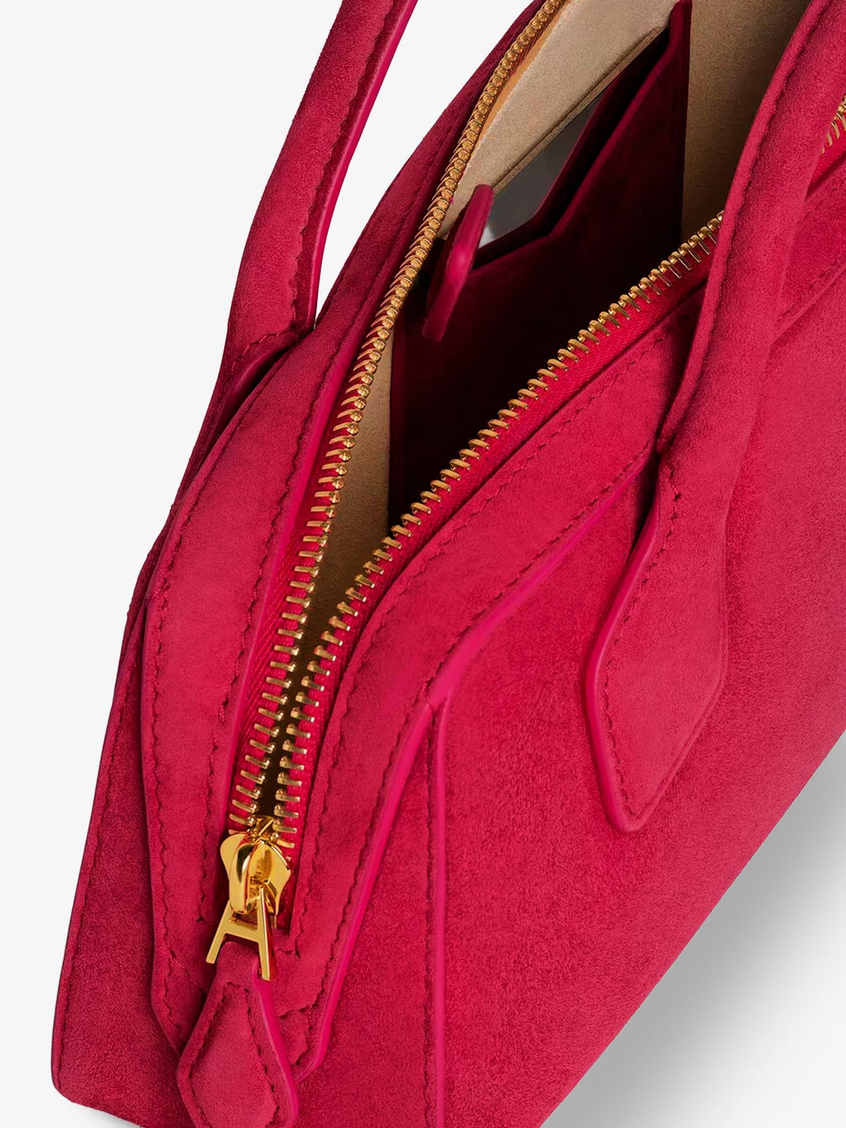 Alaia Women Teckel Clutch Suede Handbag ALAIA