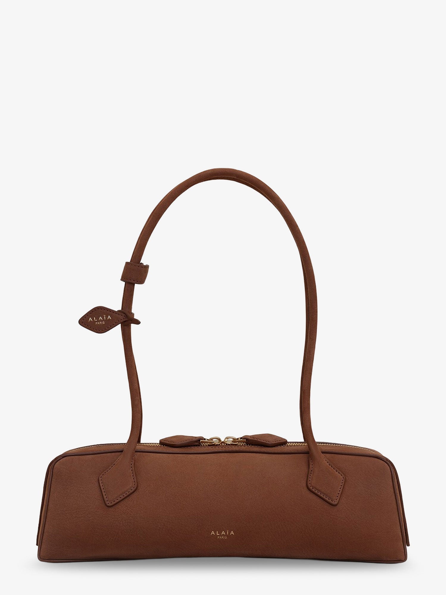 Alaia Women Teckel Medium Suede Shoulder Bag ALAIA