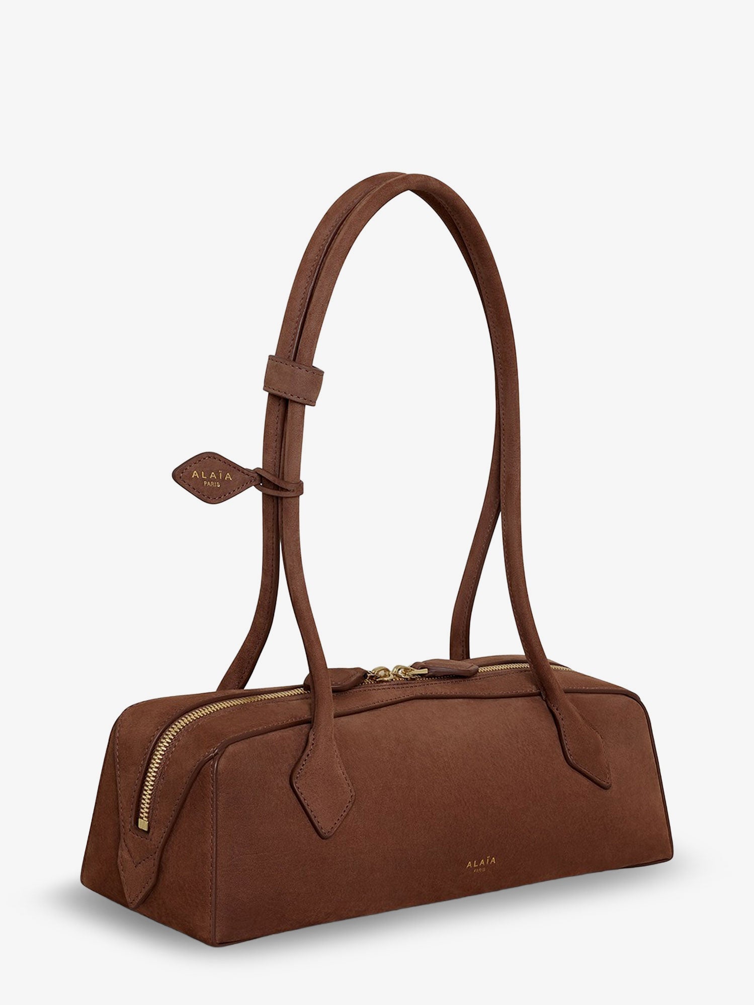 Alaia Women Teckel Medium Suede Shoulder Bag ALAIA