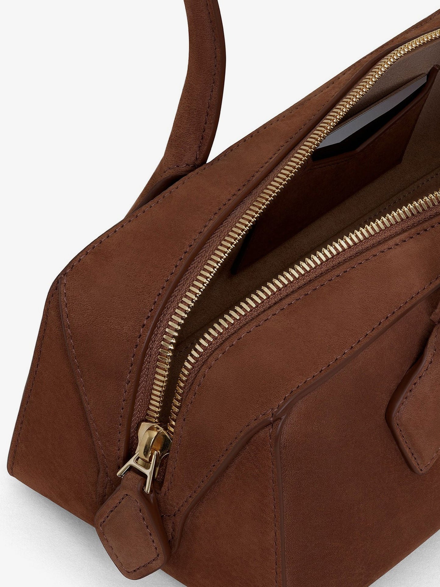 Alaia Women Teckel Medium Suede Shoulder Bag ALAIA