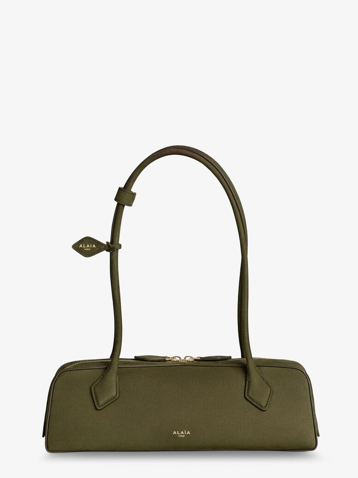 Alaia Women Teckel Medium Suede Shoulder Bag ALAIA