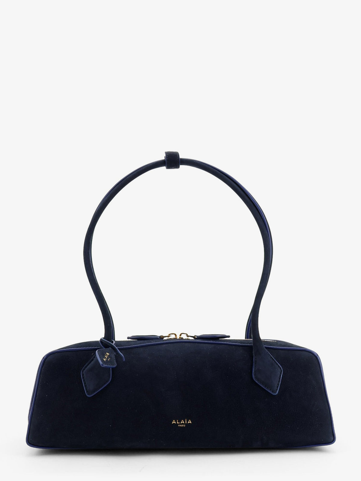 Alaia Women Teckel Medium Suede Shoulder Bag ALAIA