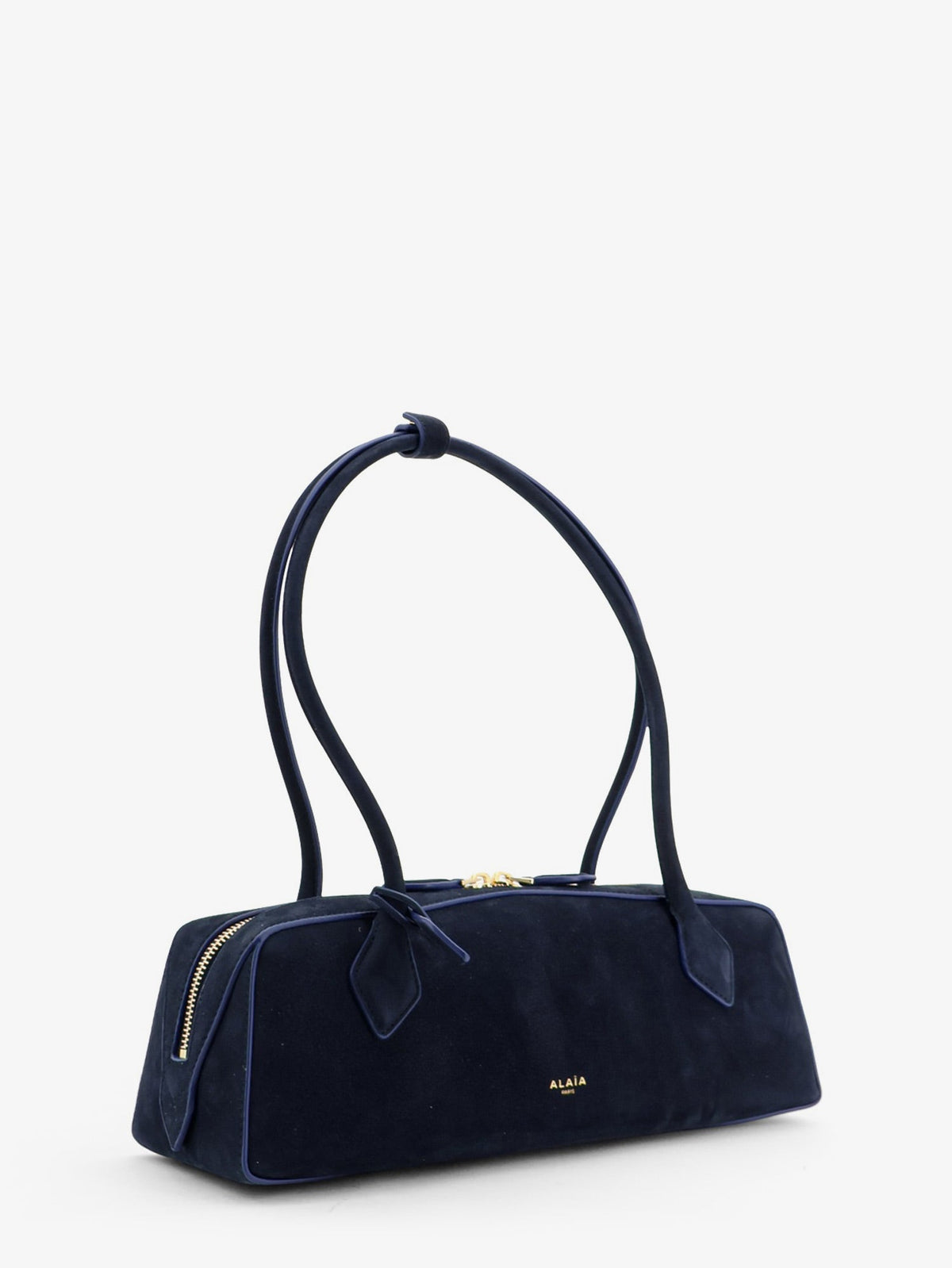 Alaia Women Teckel Medium Suede Shoulder Bag ALAIA