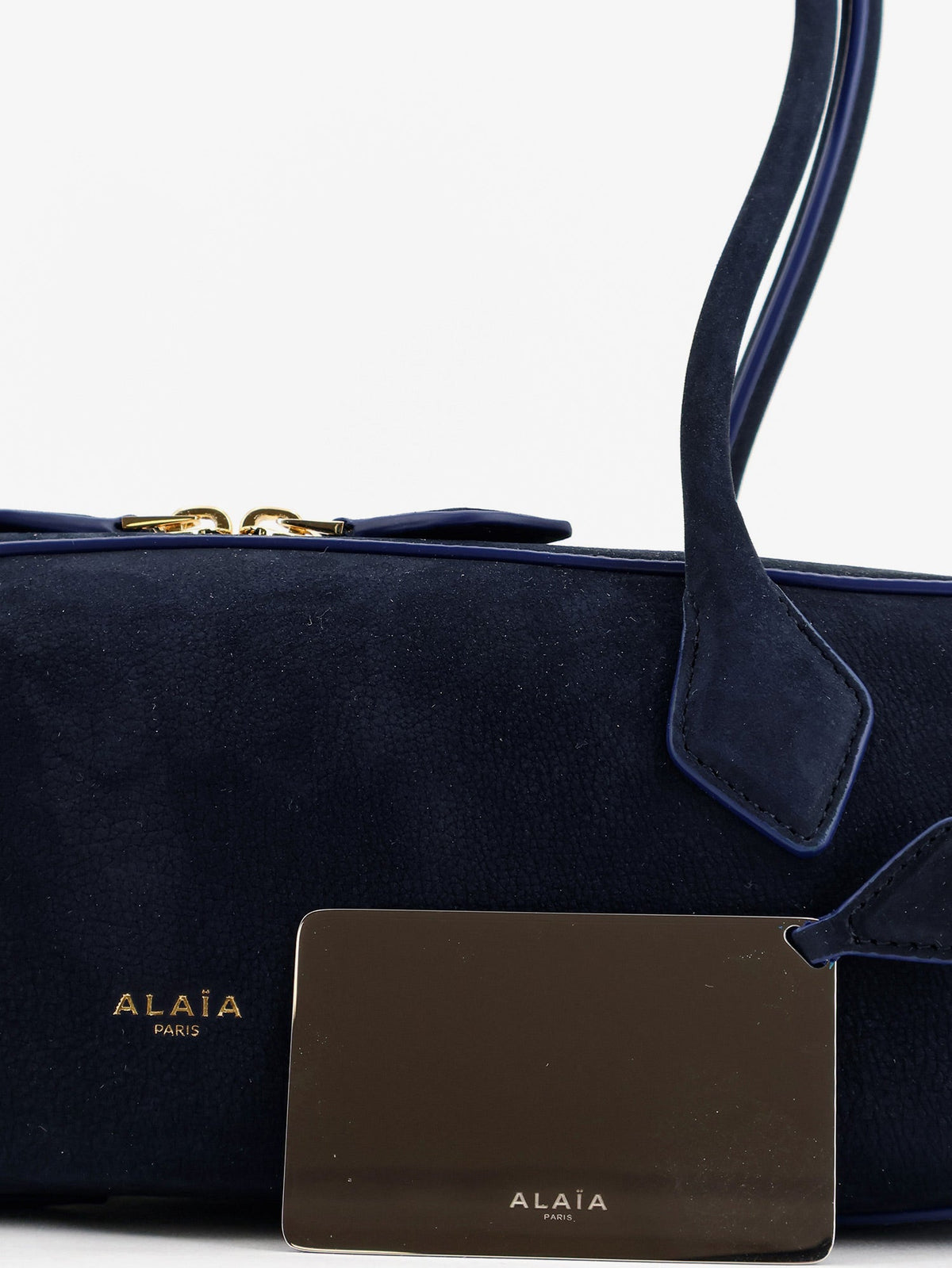 Alaia Women Teckel Medium Suede Shoulder Bag ALAIA