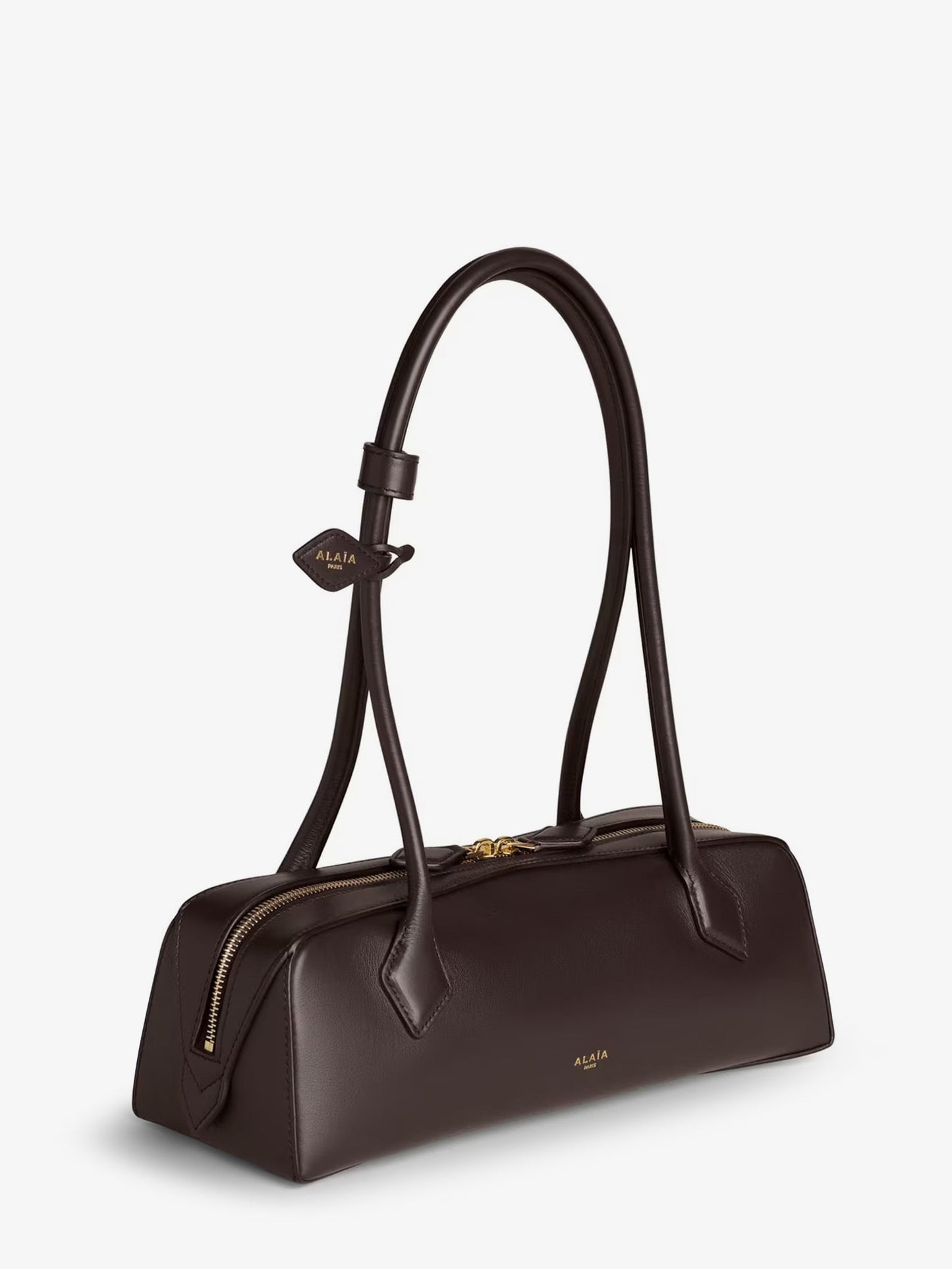 Alaia Women Le Teckel Medium Leather Shoulder Bag ALAIA