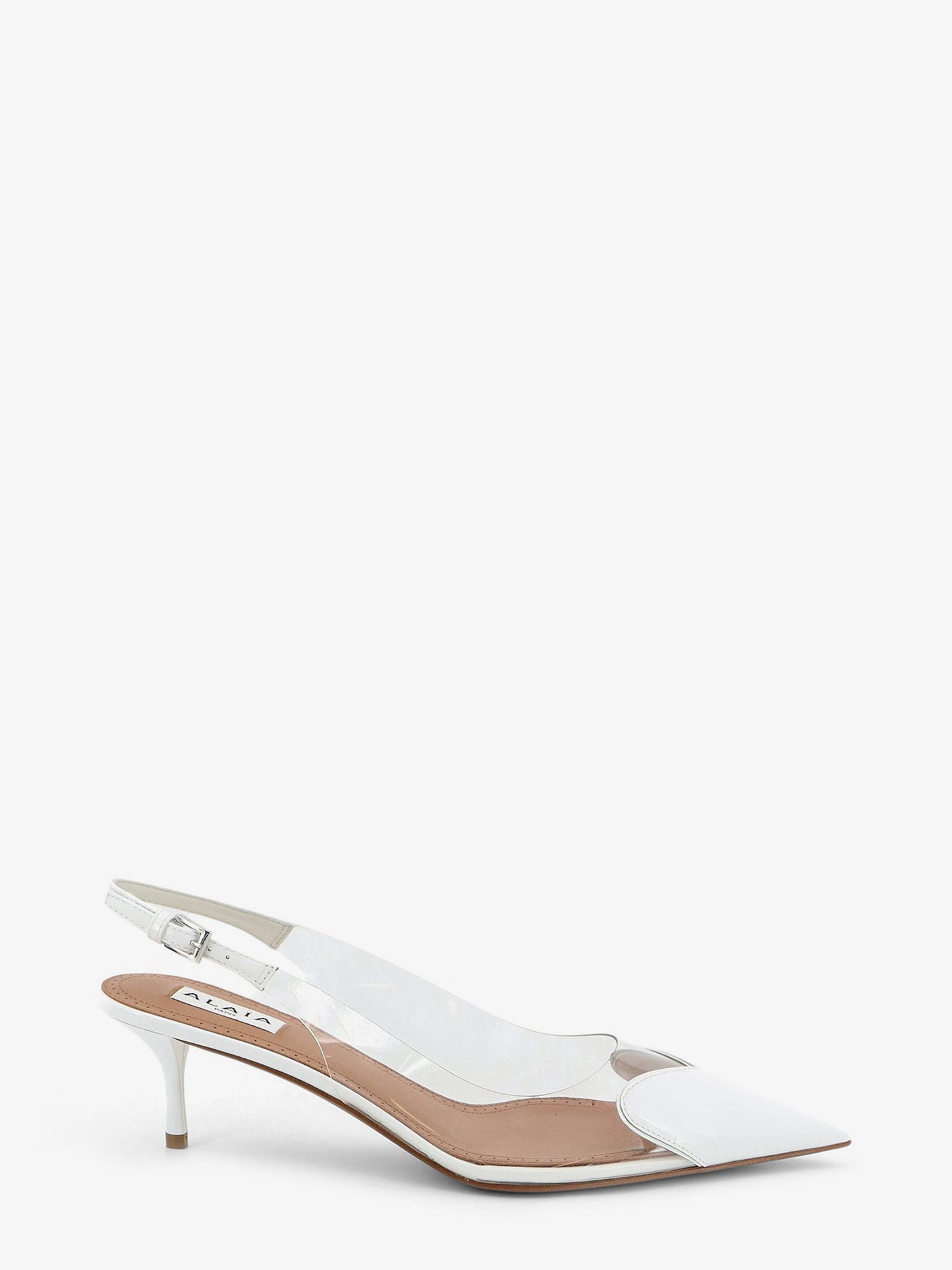 Alaia Women Le Coeur Slingback Pvc And Leather Pumps ALAIA