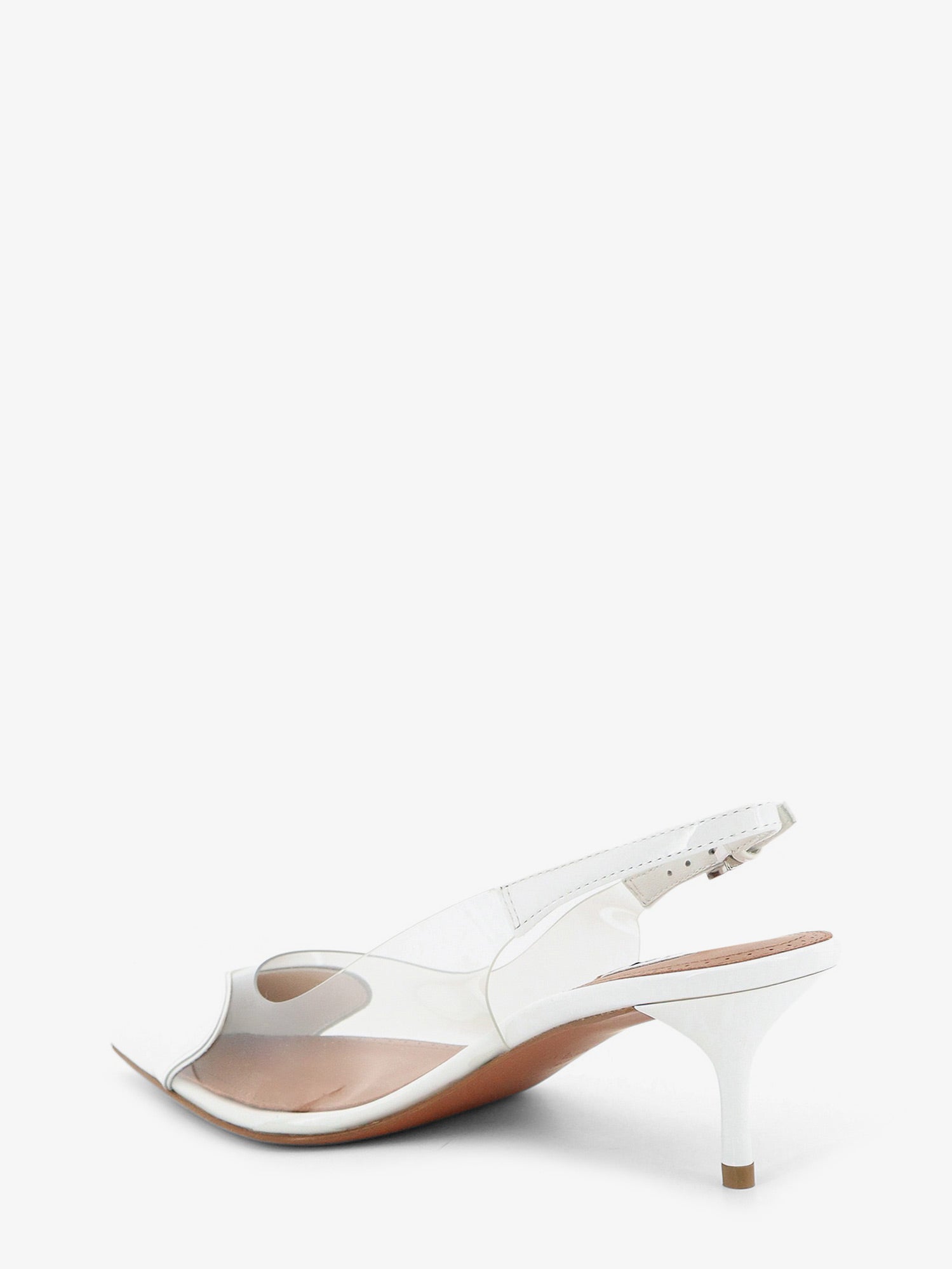Alaia Women Le Coeur Slingback Pvc And Leather Pumps ALAIA