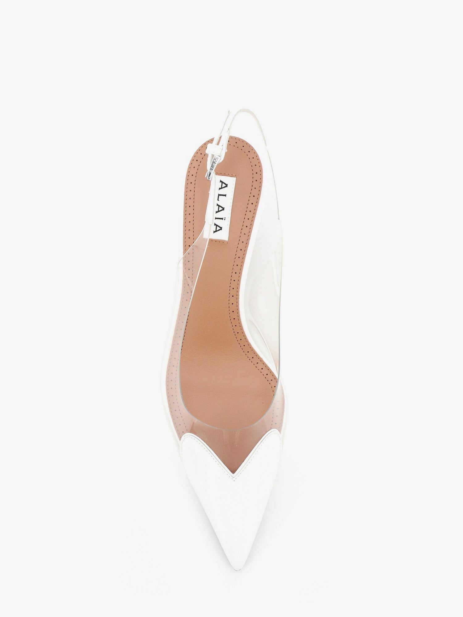 Alaia Women Le Coeur Slingback Pvc And Leather Pumps ALAIA