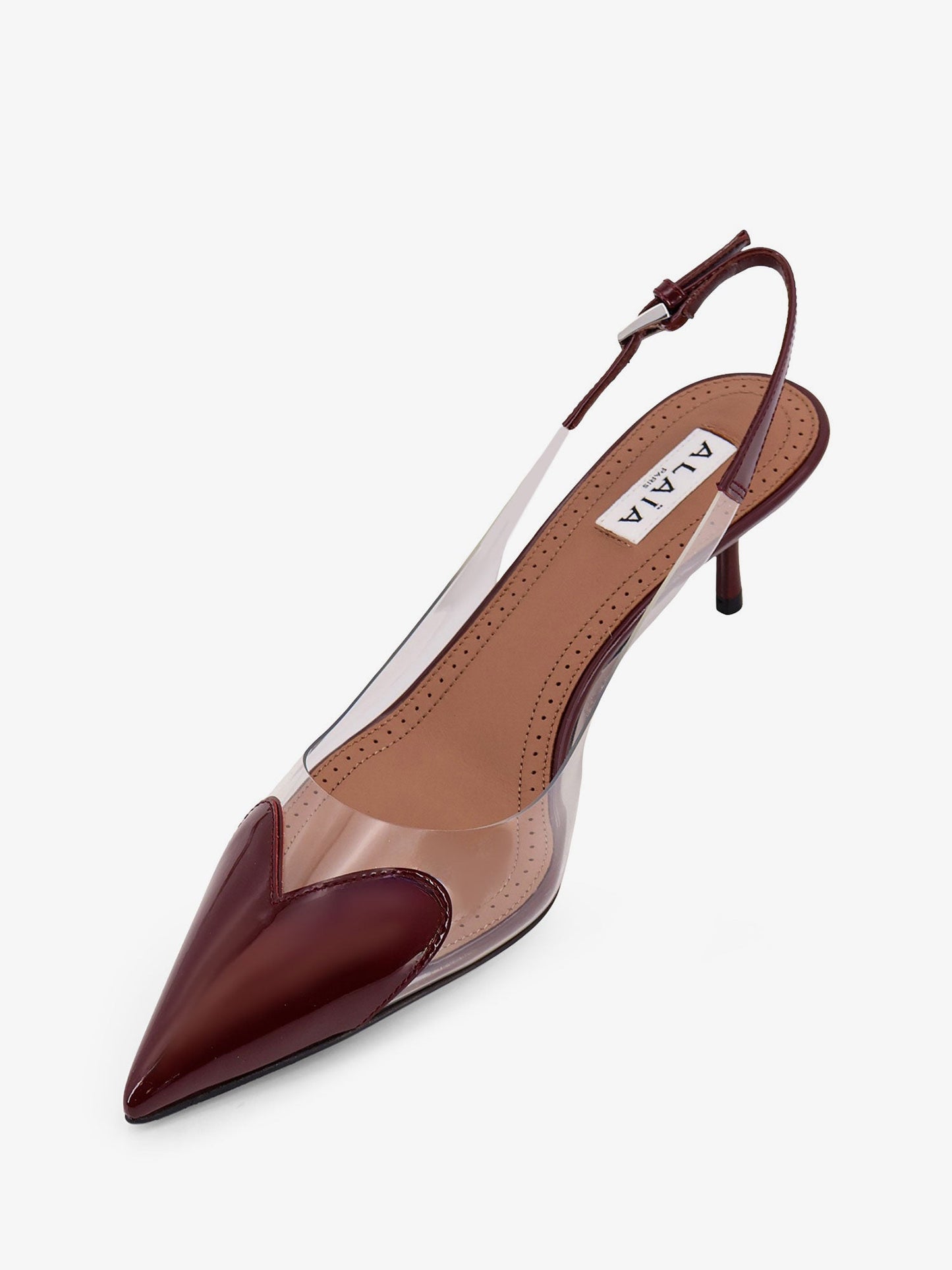 Alaia Women Le Coeur Pvc And Leather Slingback Decollete ALAIA