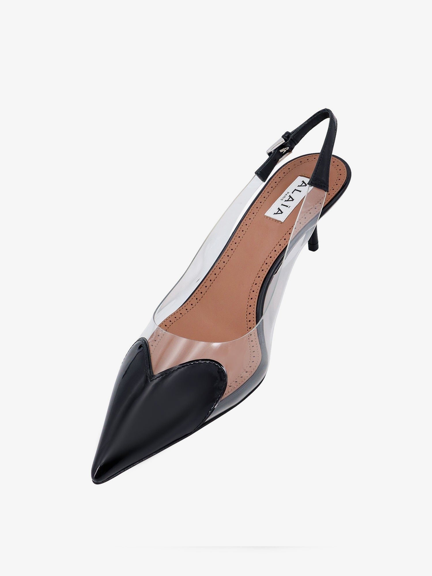 Alaia Women Le Coeur Slingback Pvc And Leather Pumps ALAIA