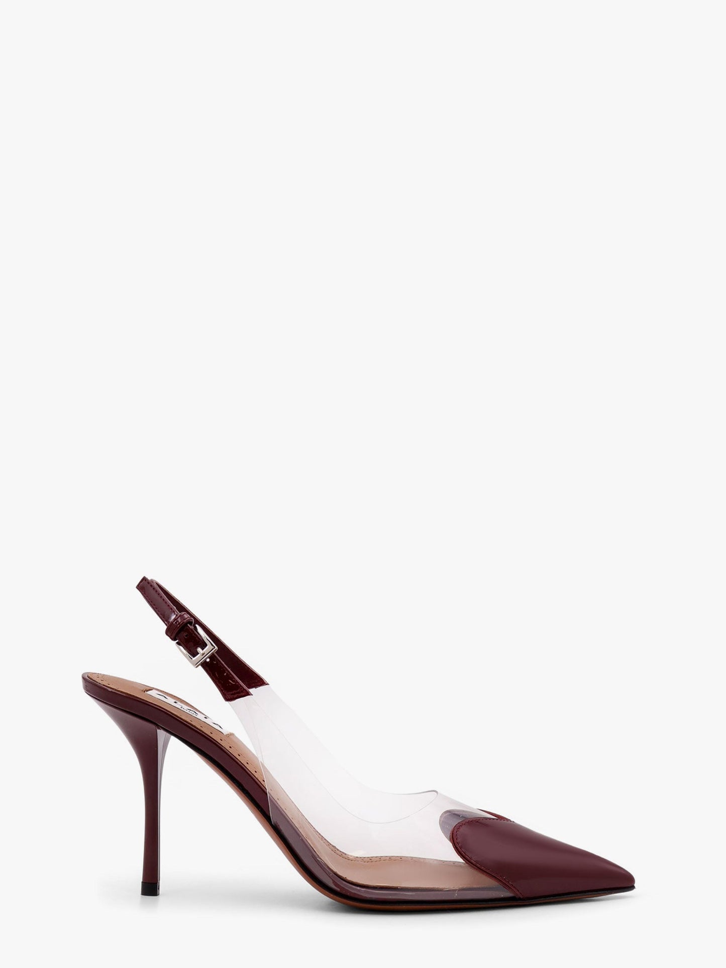 Alaia Women Slingbacks 90 Leather And Pvc Pumps ALAIA
