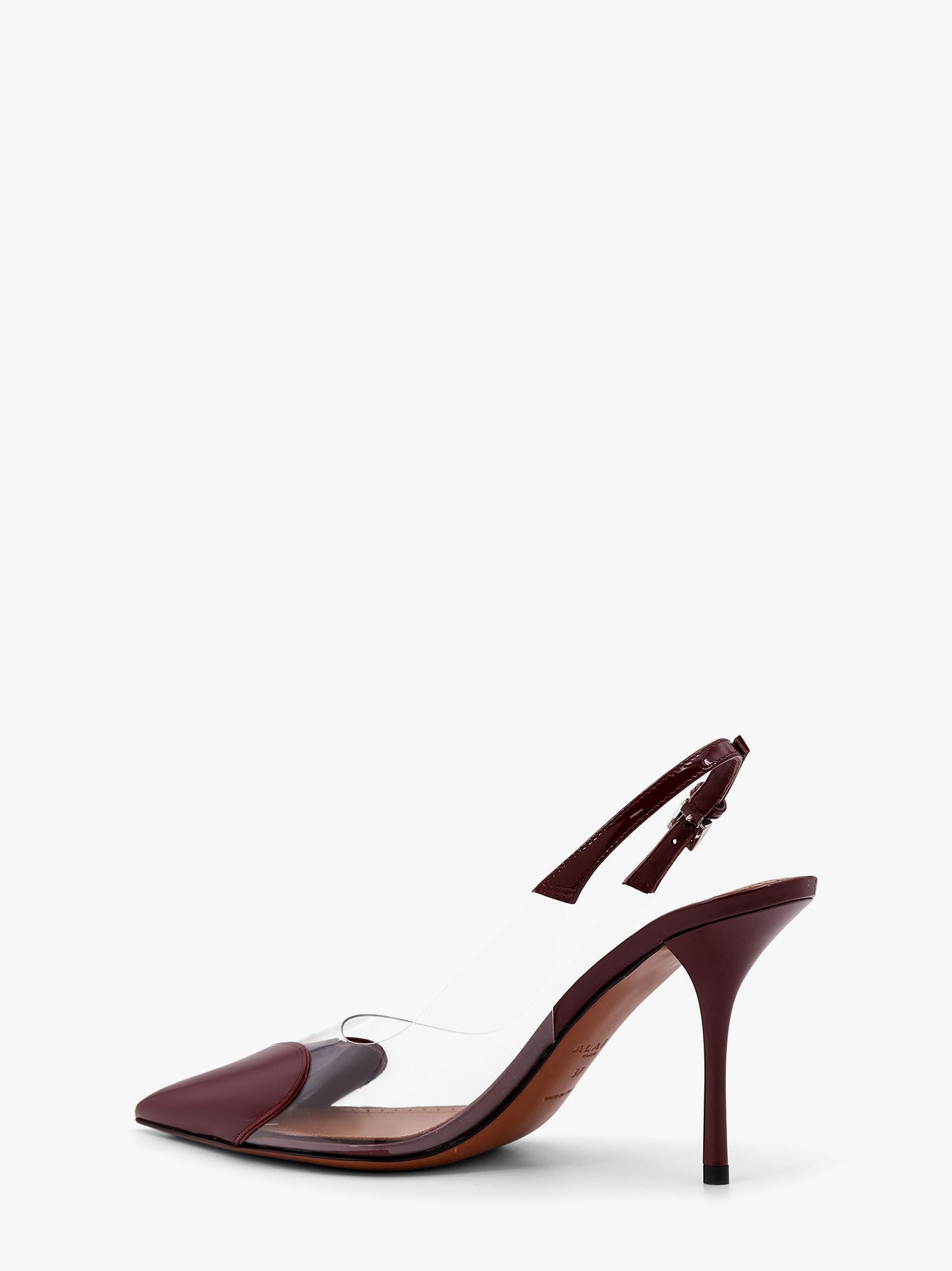 Alaia Women Slingbacks 90 Leather And Pvc Pumps ALAIA