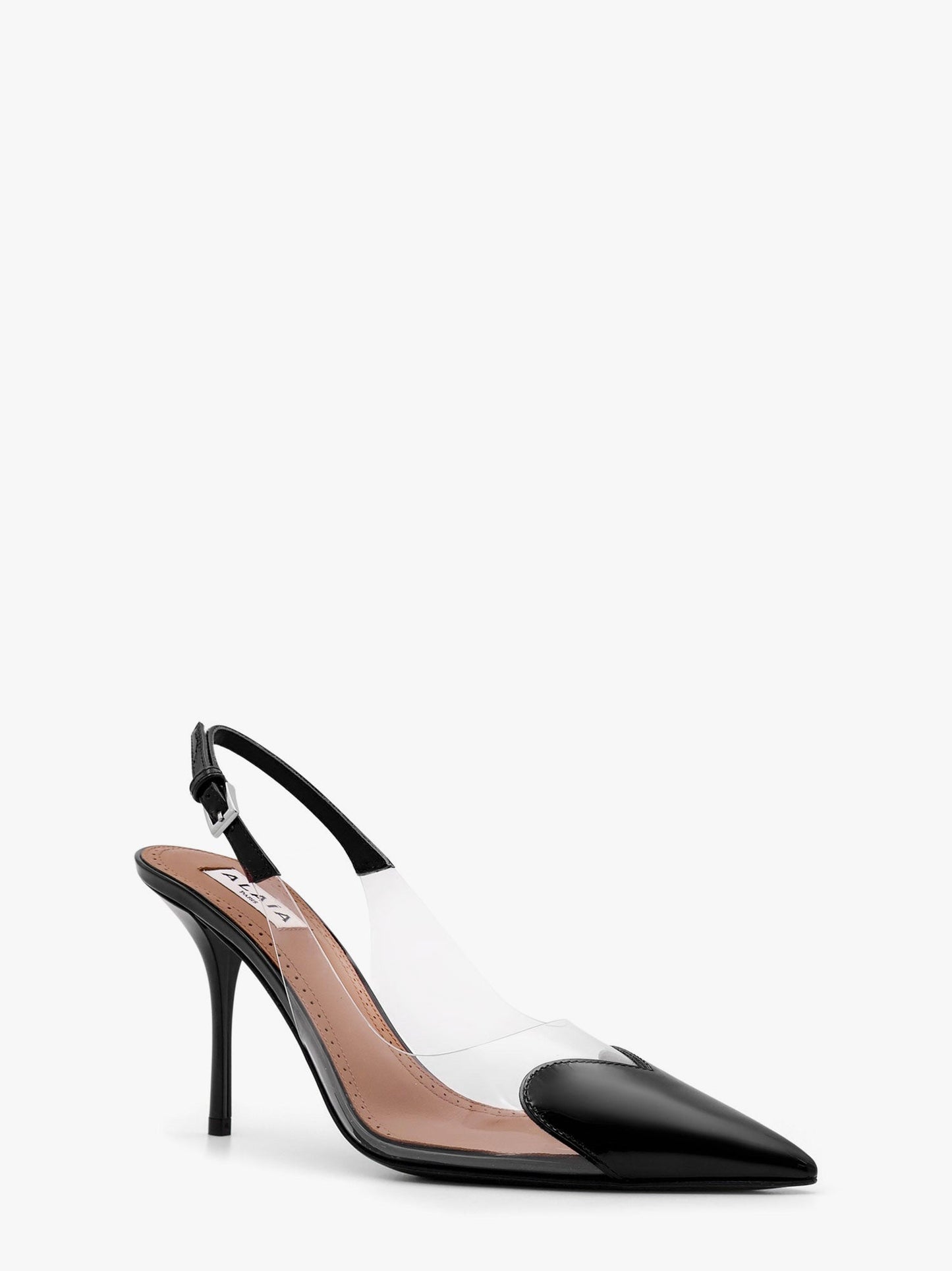 Alaia Women Le Coeur Slingback Pvc And Leather Pumps ALAIA