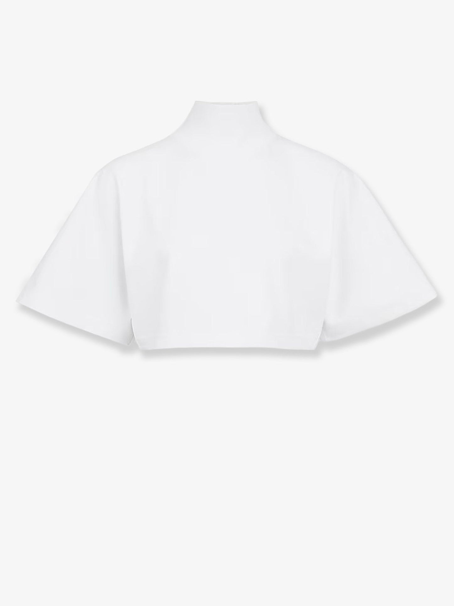 Alaia Women Cotton Crop T-Shirt ALAIA