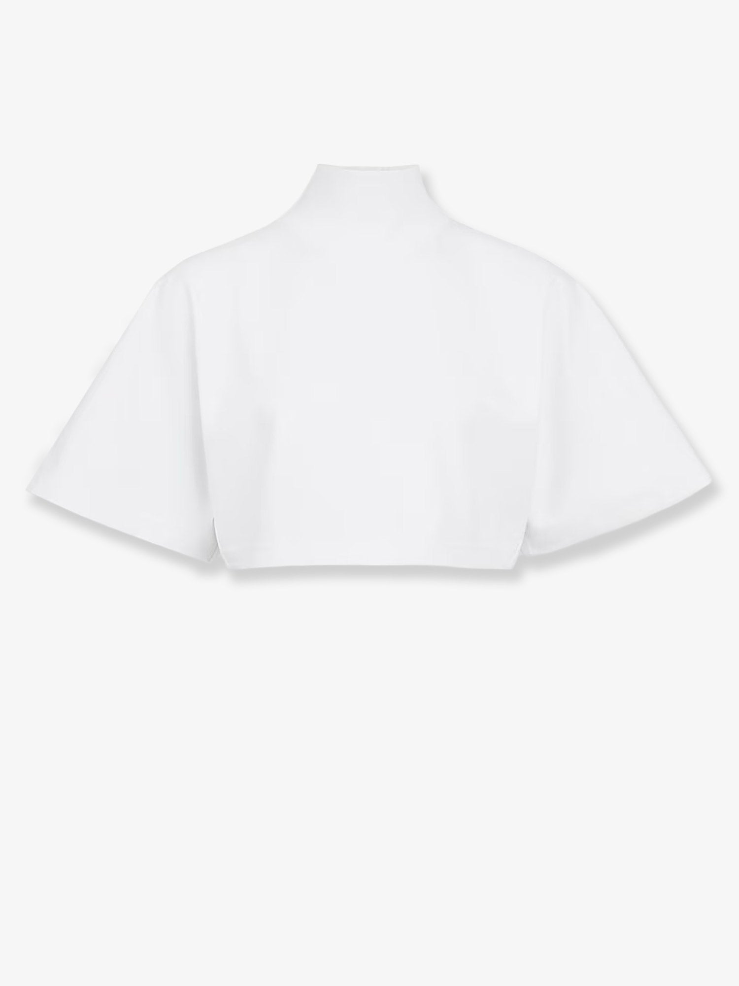 Alaia Women Cotton Crop T-Shirt ALAIA