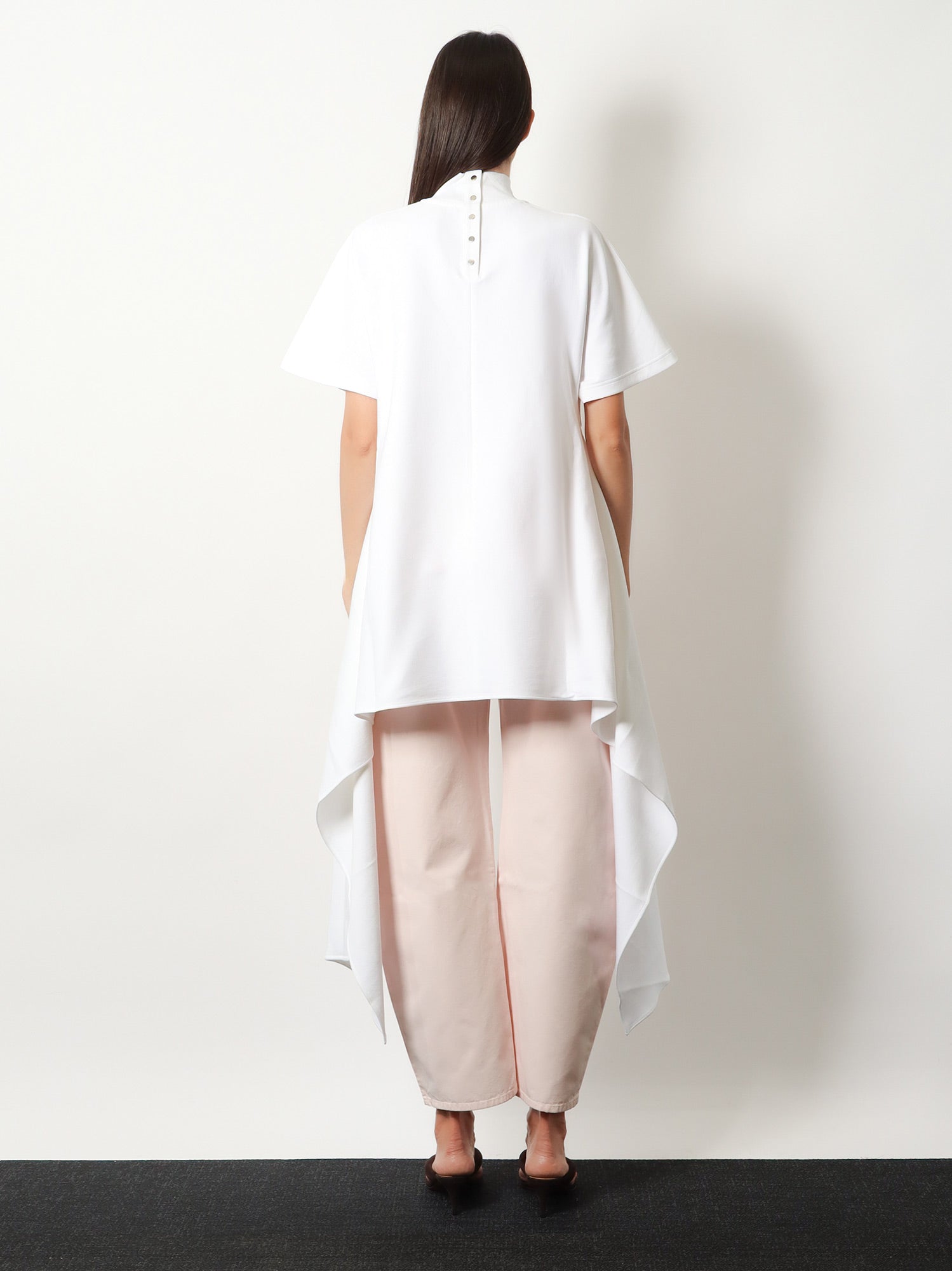 Alaia Women Asym Cotton Blend T-Shirt ALAIA