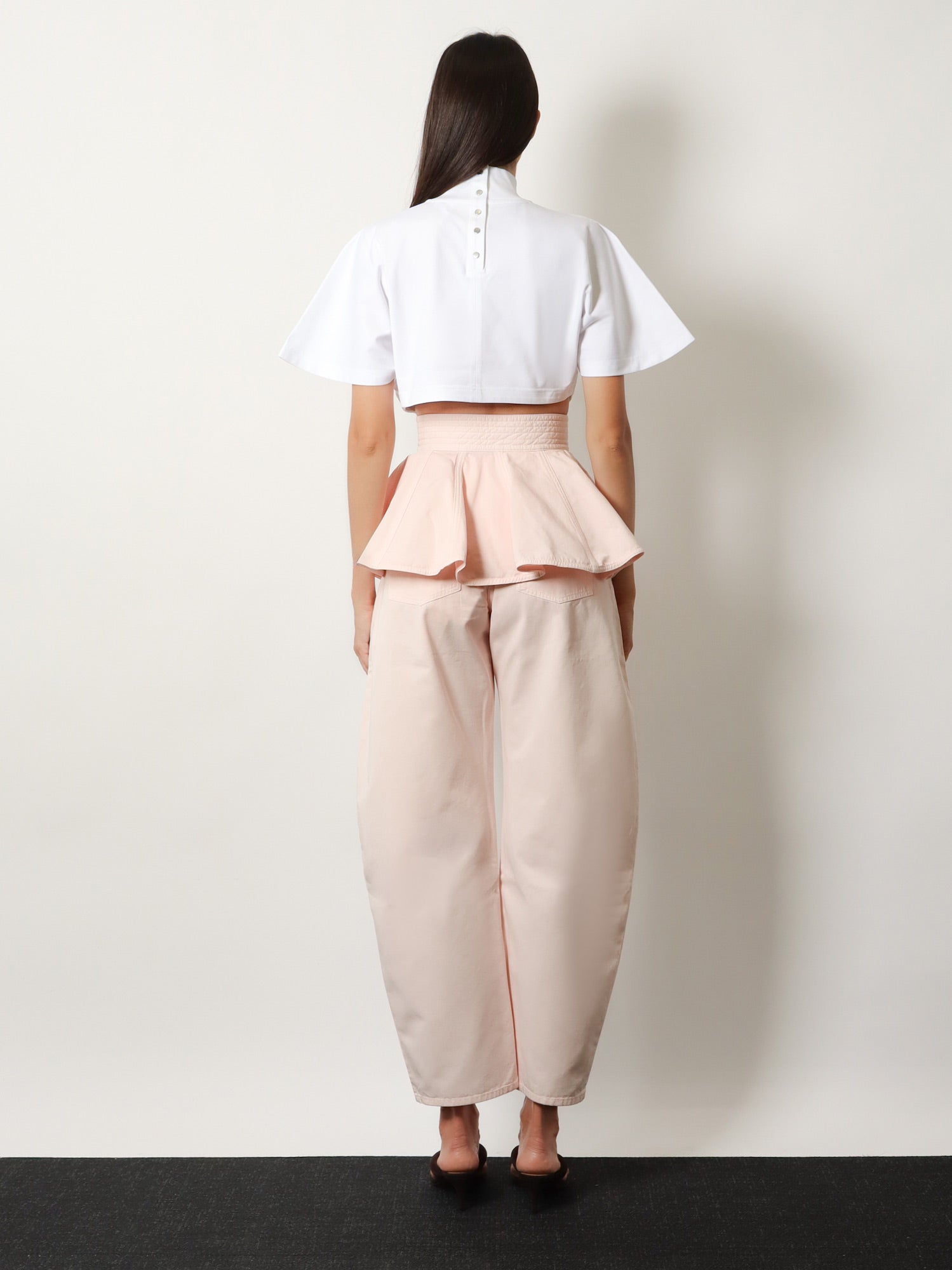 Alaia Women Peplum Cotton Belt ALAIA