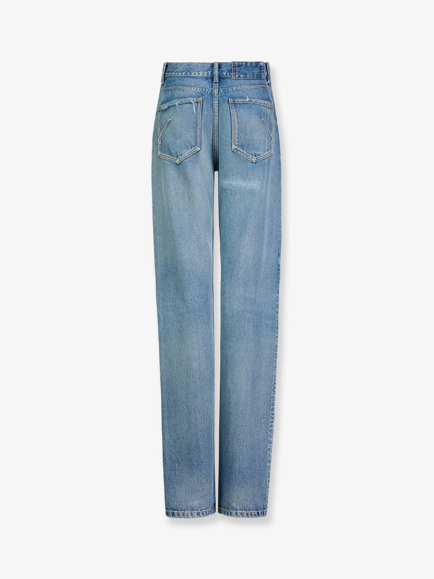 Alaia Women Blue Denim Jeans ALAIA