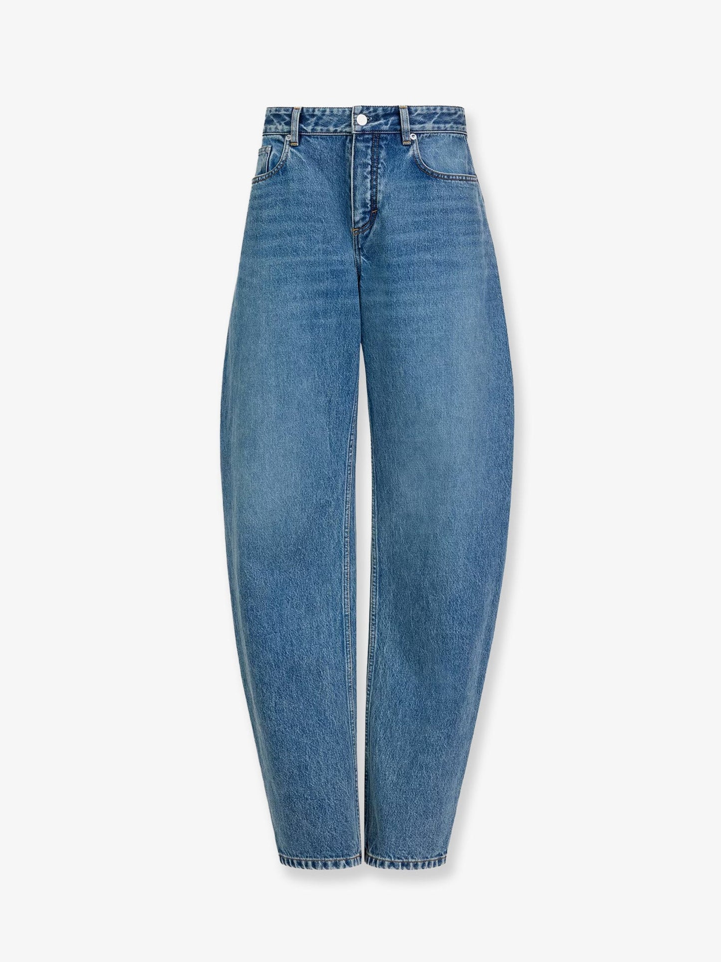 Alaia Women Blue Denim Jeans ALAIA