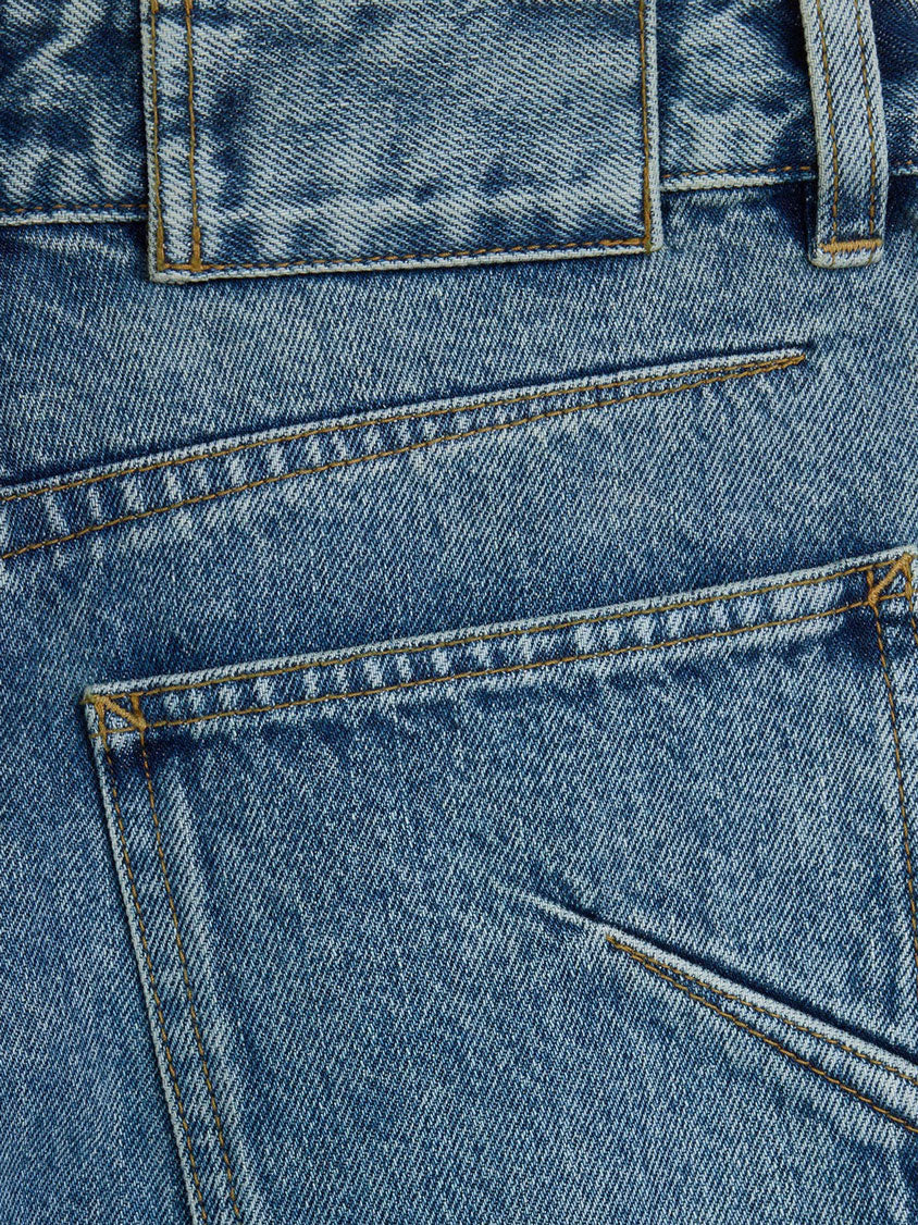 Alaia Women Blue Denim Jeans ALAIA