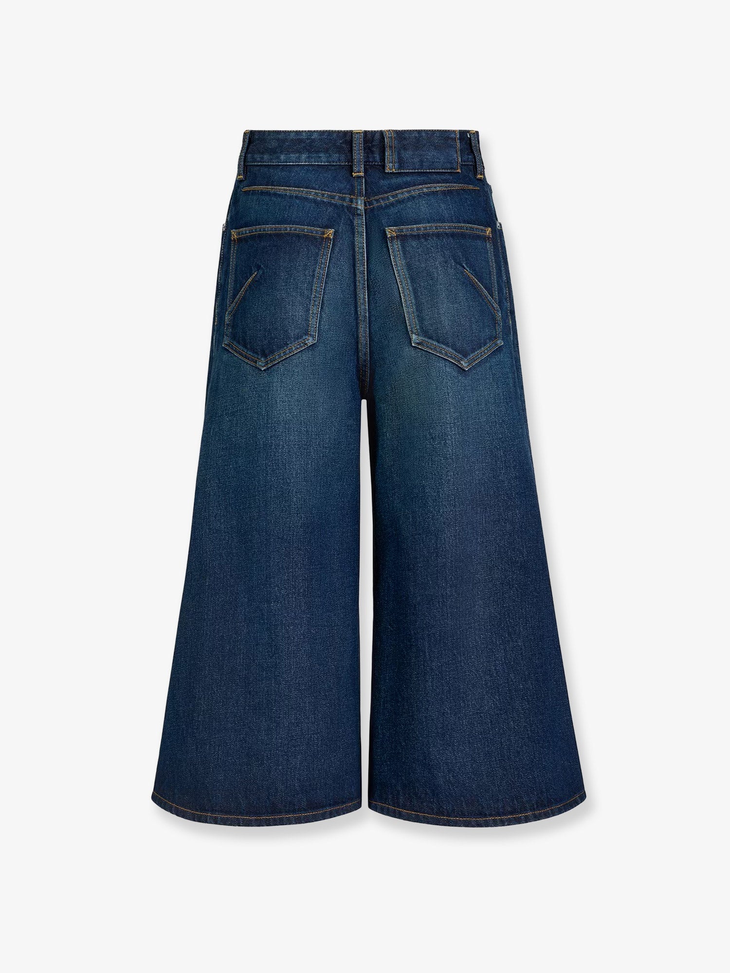 Alaia Women Blue Denim Bermuda Shorts ALAIA