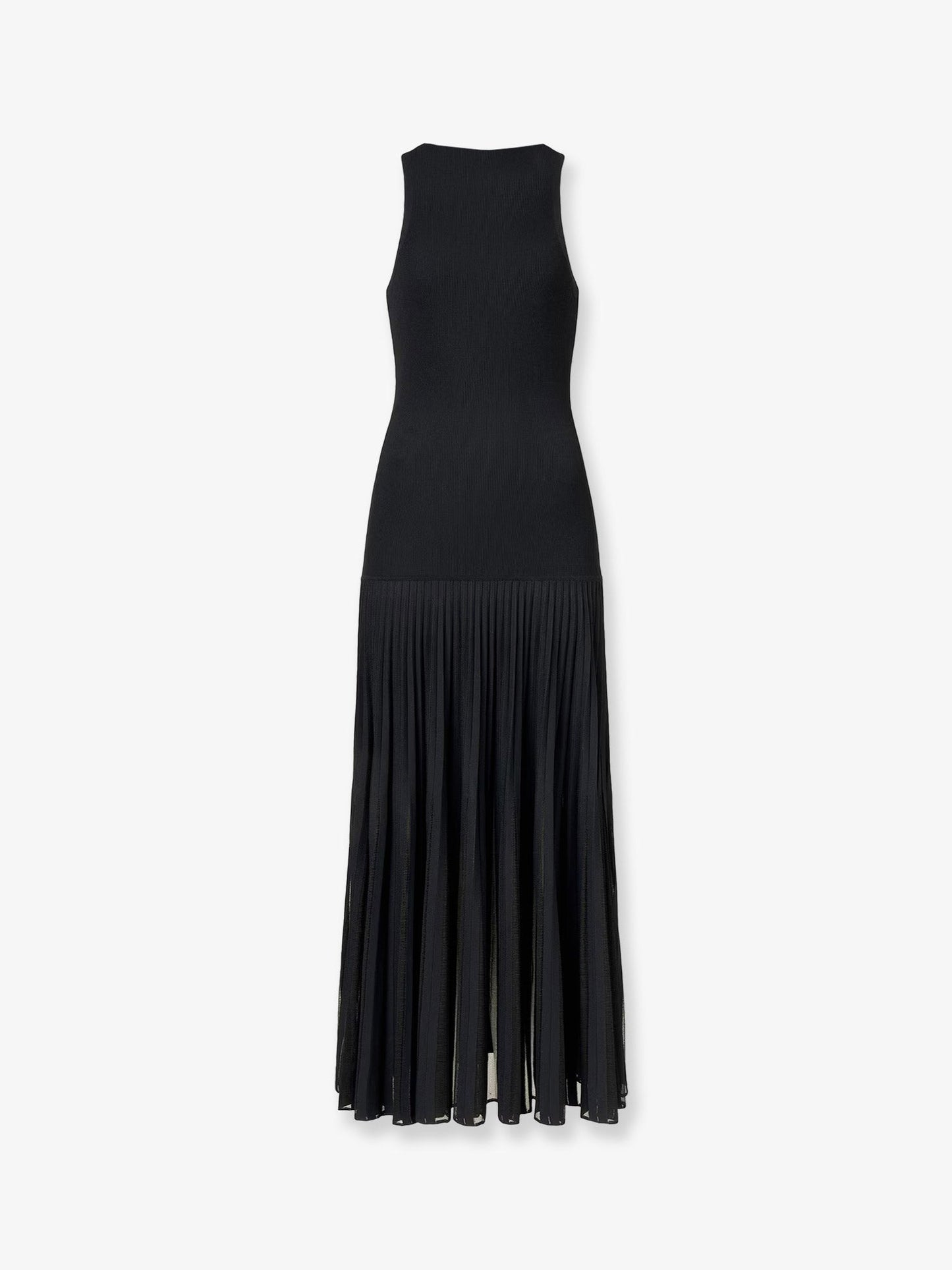 Alaia Women Long Pleated Viscose Blend Dress ALAIA