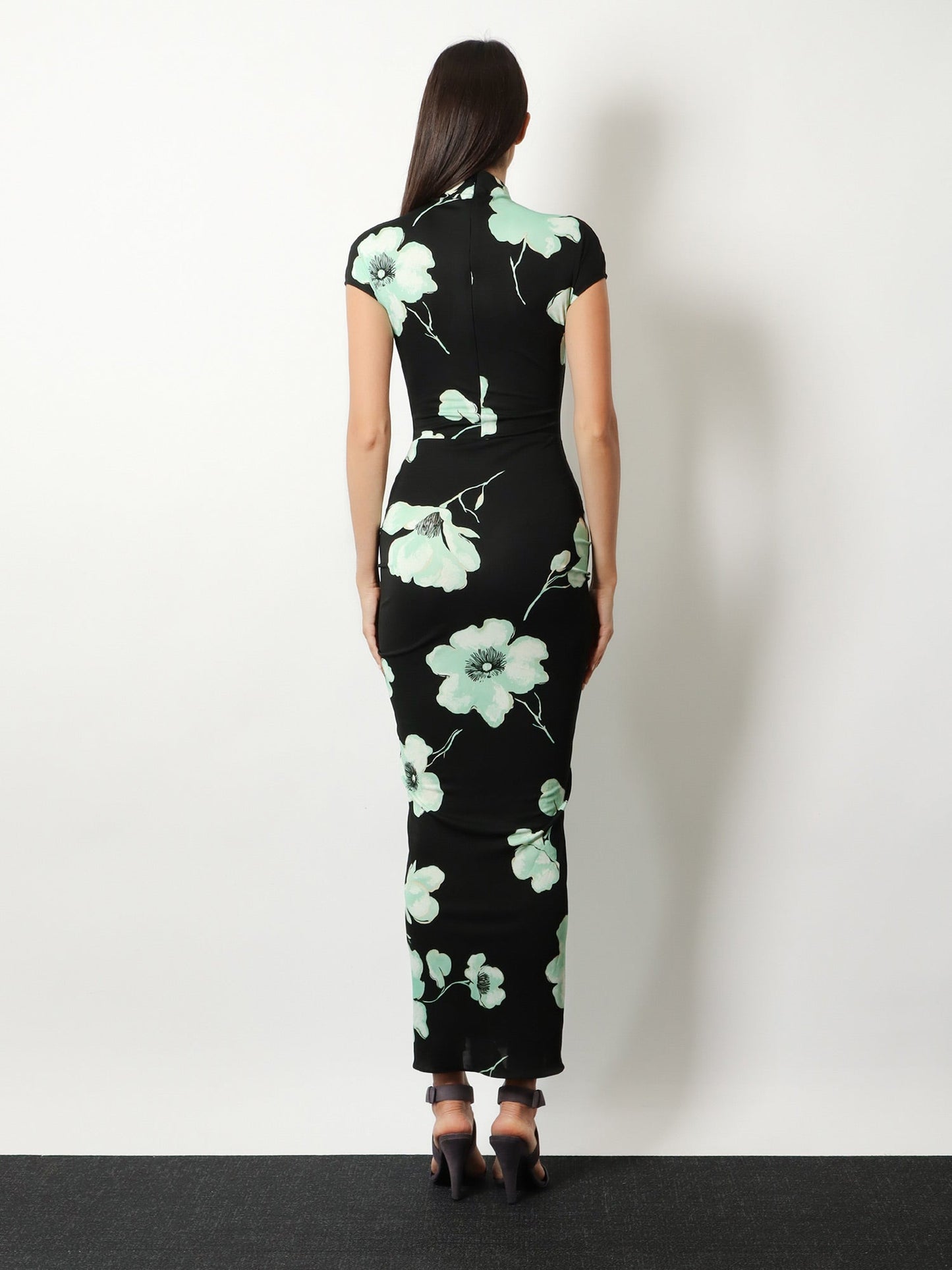 Alaia Women Viscose Dress With Sakura Print ALAIA
