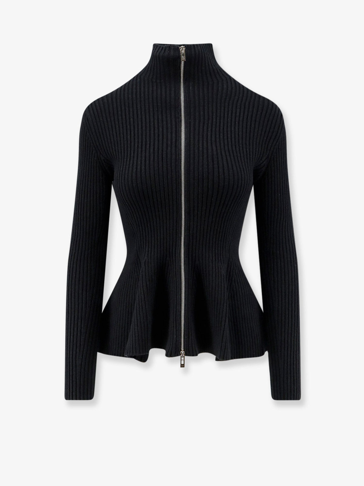 Alaia Women Wool Blend Sweater With Ribbed Pattern ALAIA