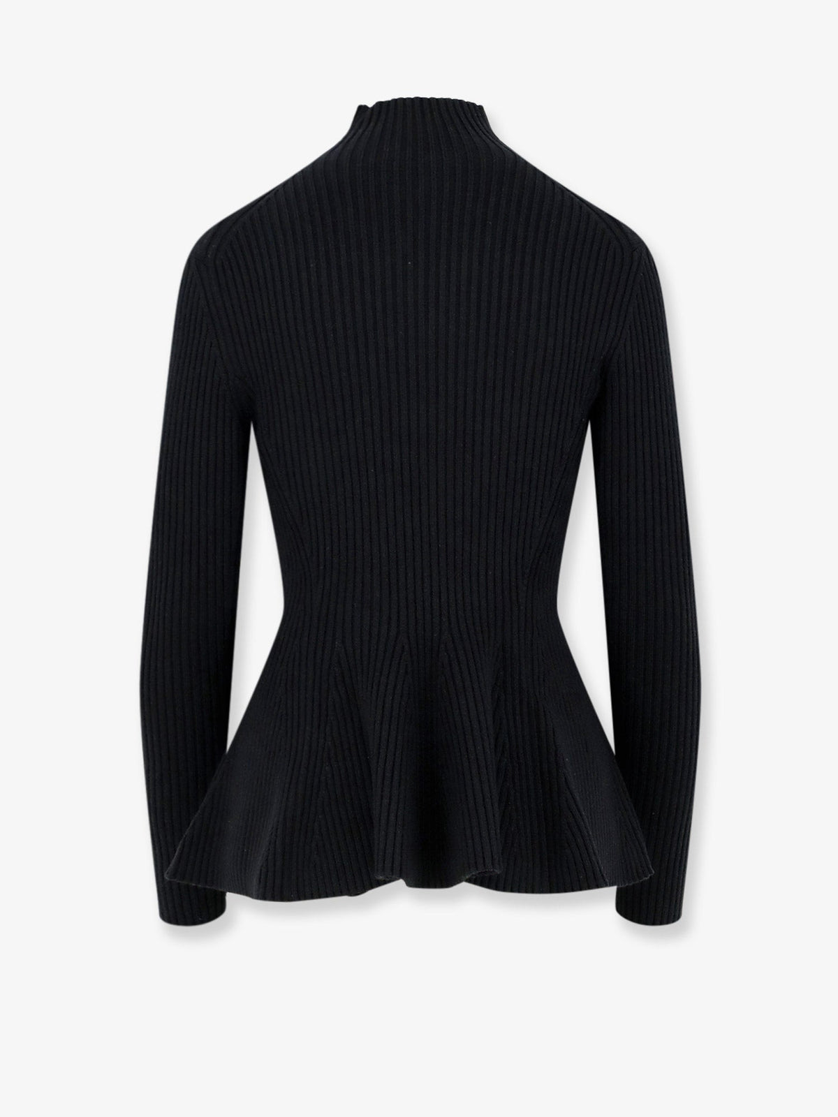 Alaia Women Wool Blend Sweater With Ribbed Pattern ALAIA
