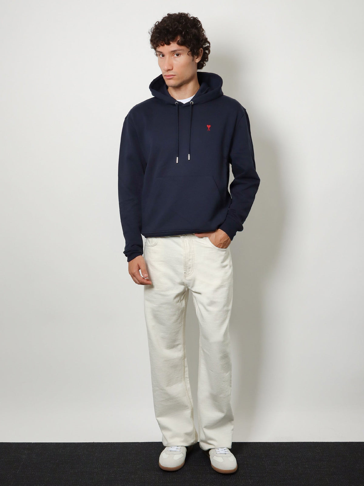 Ami Paris Men Hooded Cotton Sweatshirt