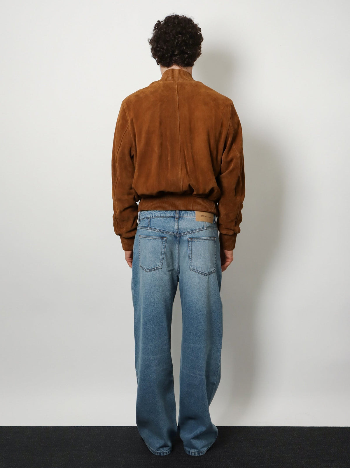 Ami Paris Men Suede Goatskin Jacket AMI PARIS