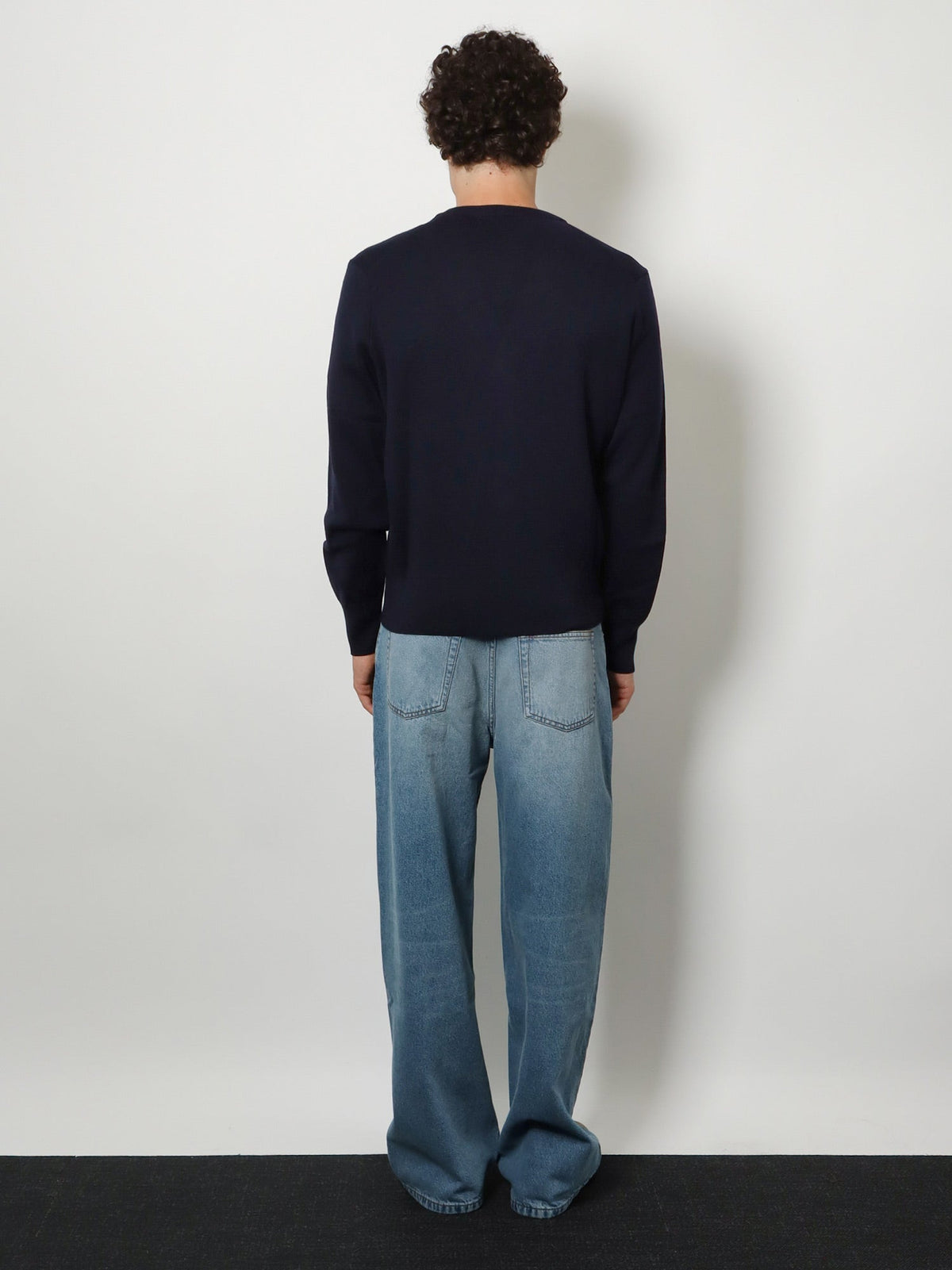 Ami Paris Men Wool Cardigan With Iconic Embroidery AMI PARIS