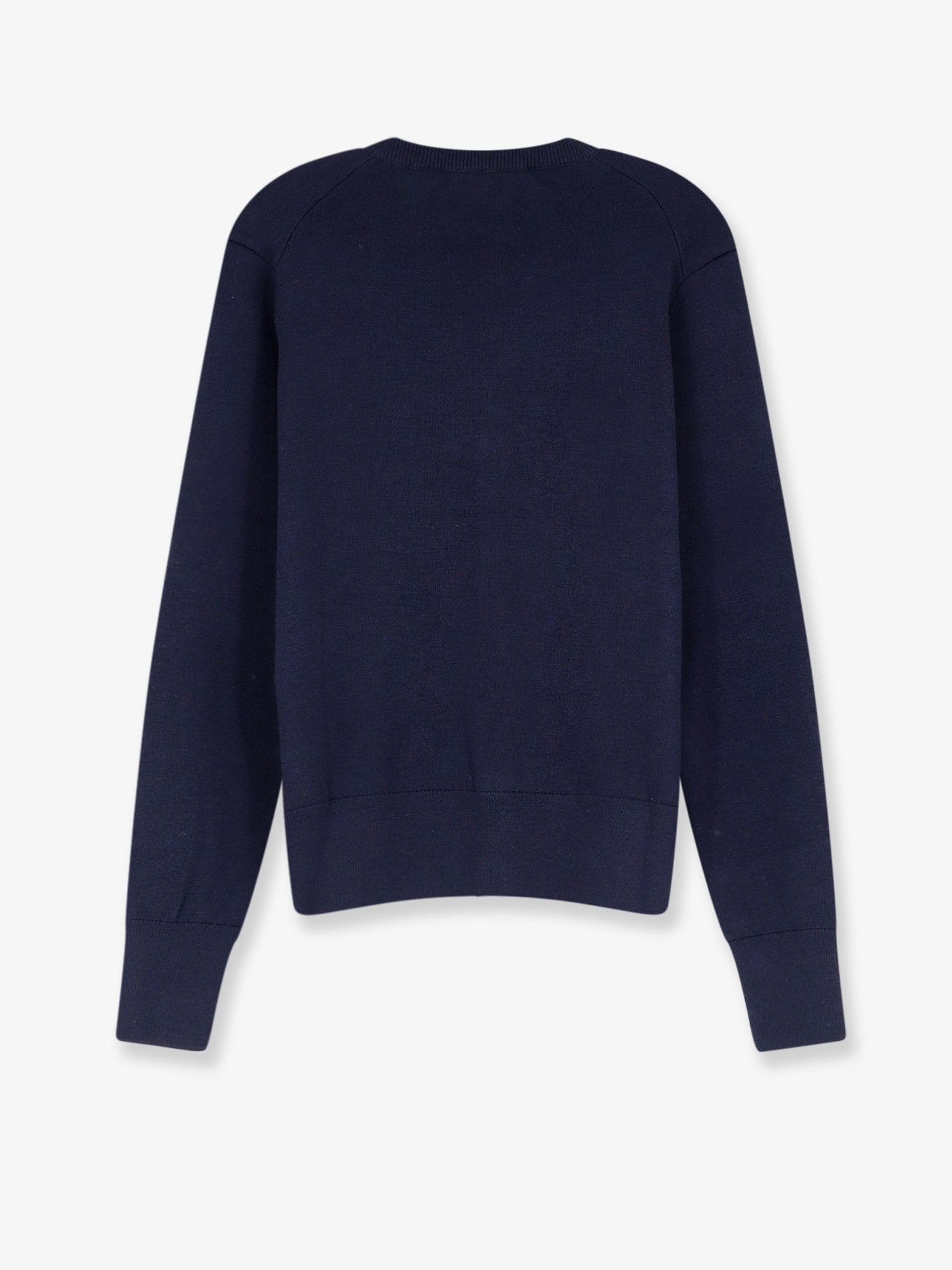 Ami Paris Men Wool Cardigan With Iconic Embroidery AMI PARIS